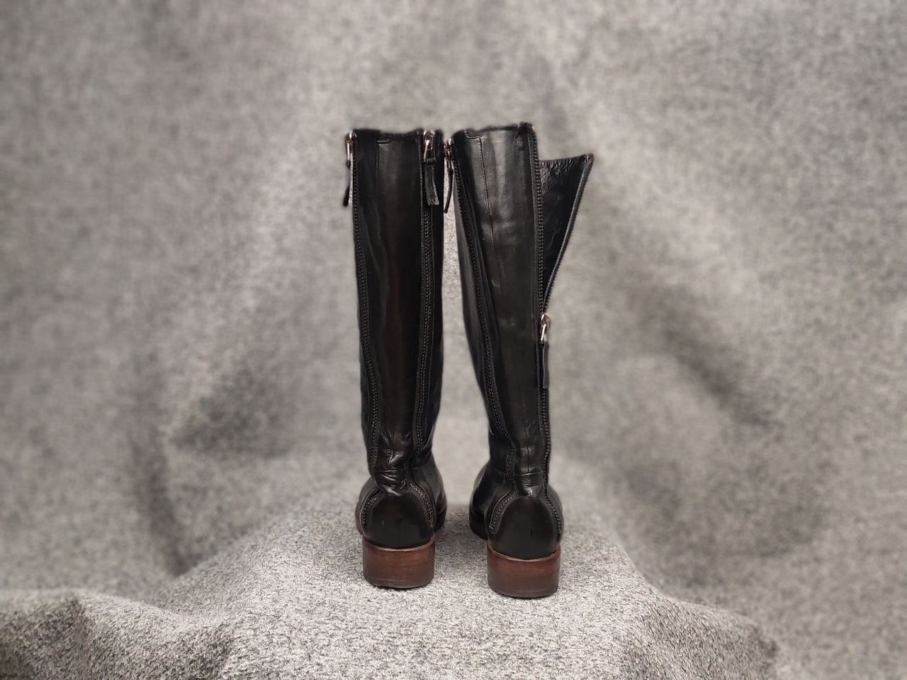RoccoP Rocco P. Hand Made Torre Saw Patrisio Leather Zip Boots Size US 6 / IT 36 - 10 Thumbnail