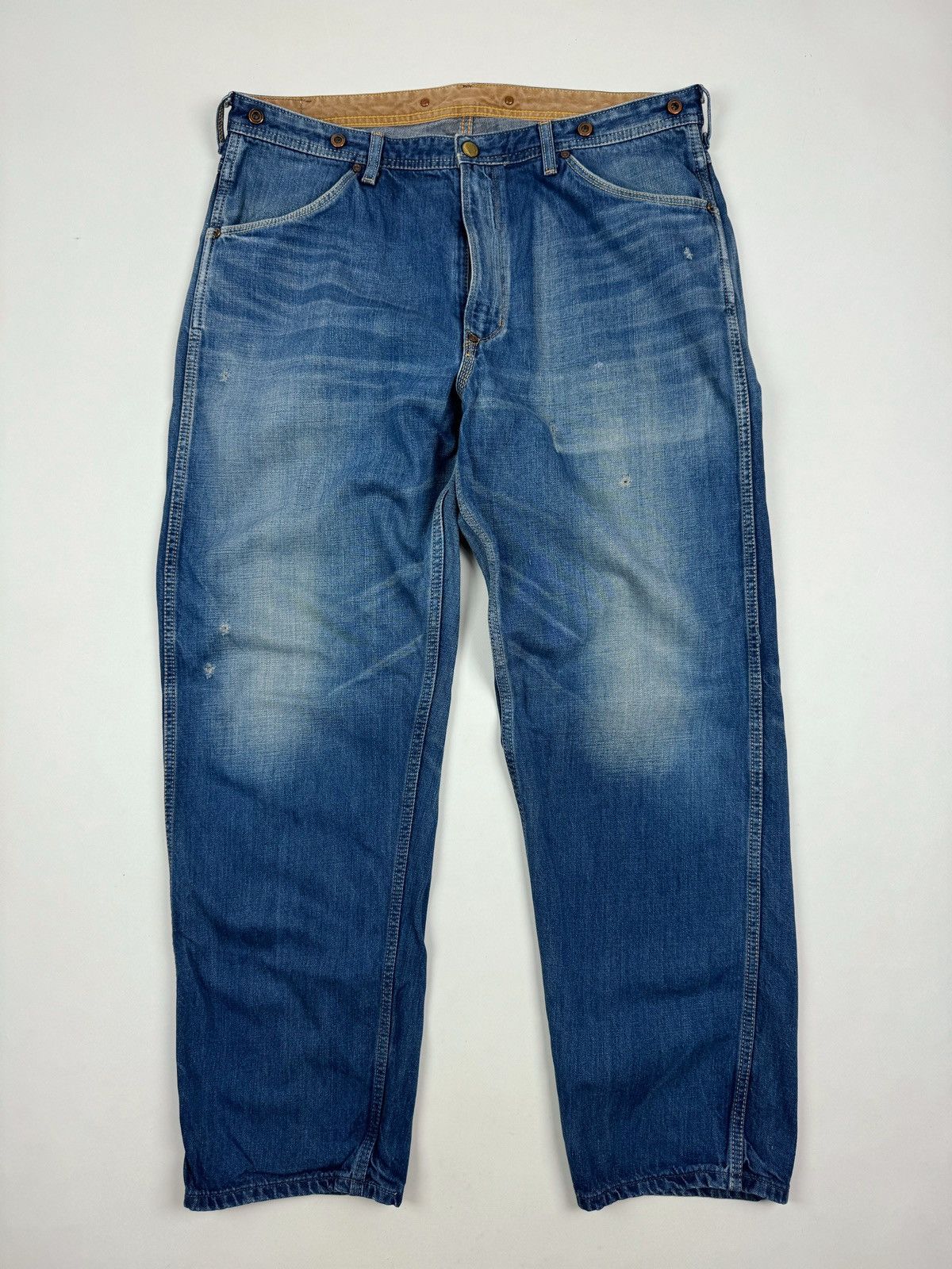 Edwin Edwin 550923 Over Works Factory Distressed Jeans Pants Size US 34 / EU 50 - 5 Thumbnail