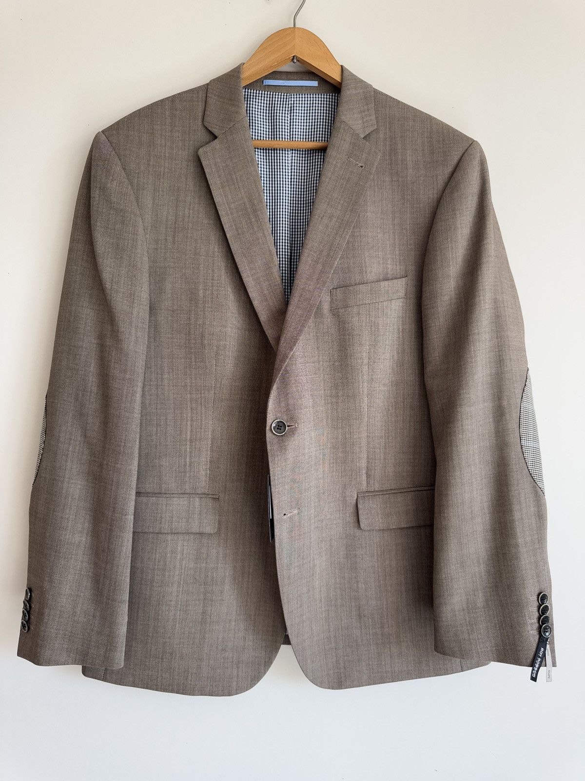 Other Roy Robson Pure Wool Blazer Modern Fit Elbow Patch Detail Size 40R - 3 Thumbnail