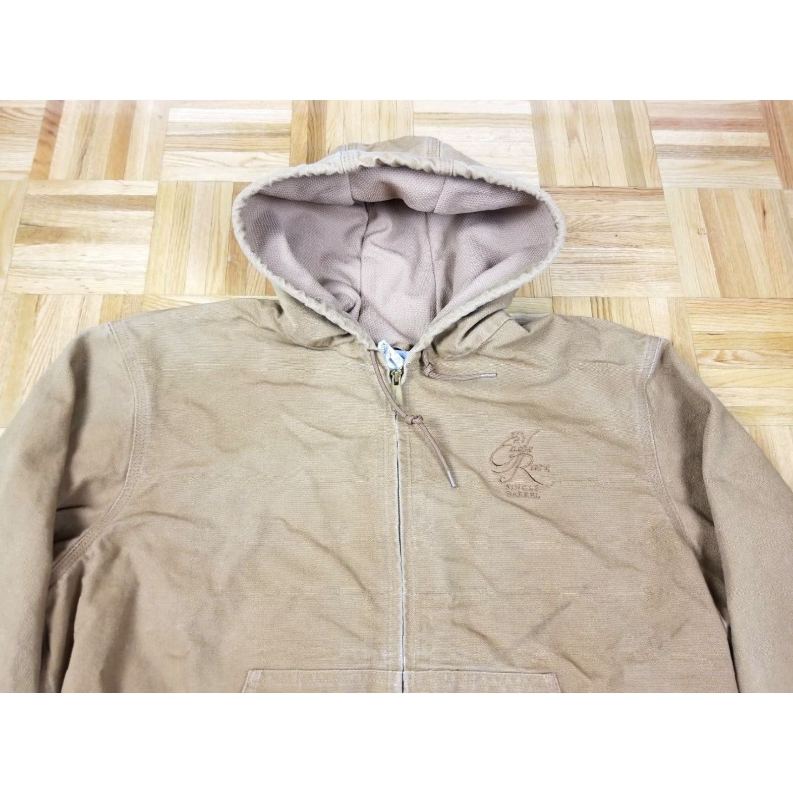 Carhartt Carhartt J131 Hooded Canvas Work Duck Jacket XL Black Jacket Mens XLtall Used Size US XL / EU 56 / 4 - 2 Thumbnail