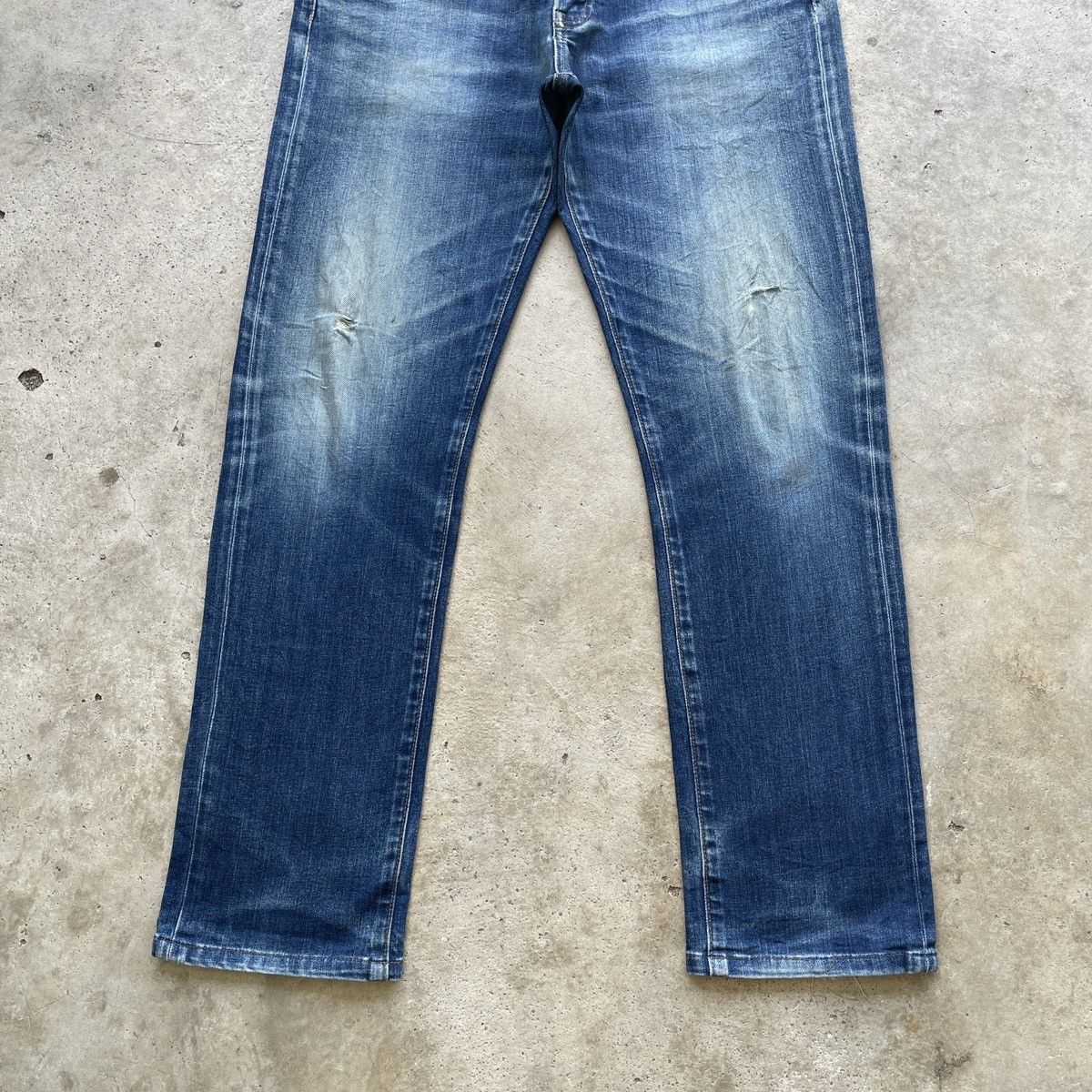 Japanese Brand W34 Vintage Distressed Jeans Japanese Faded Denim Pants Size US 34 / EU 50 - 4 Thumbnail