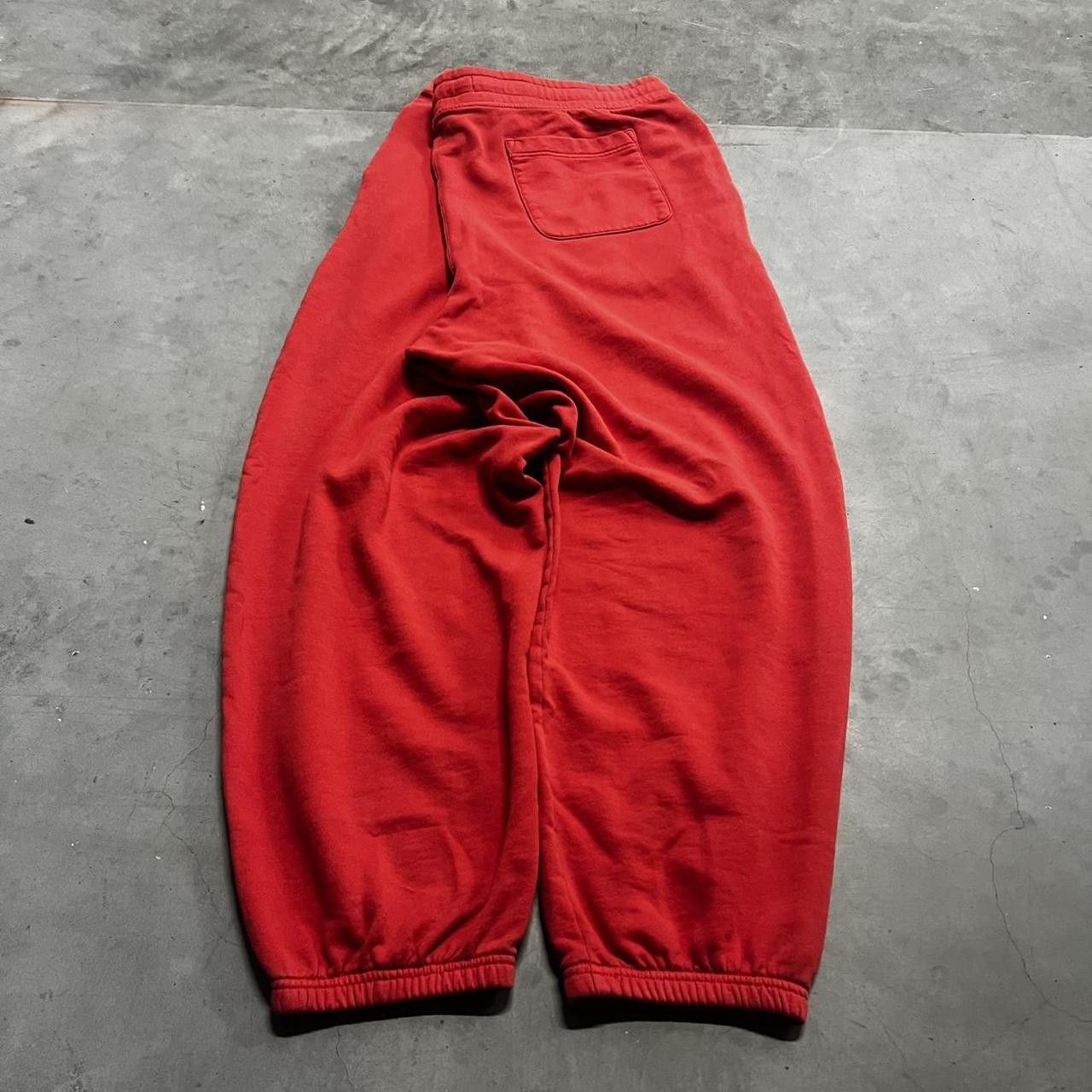 Japanese Brand × Vintage Vintage Y2K/2000s Baggy Fit Red Loungewear SweatPants! Size US 44 / EU 60 - 5 Thumbnail