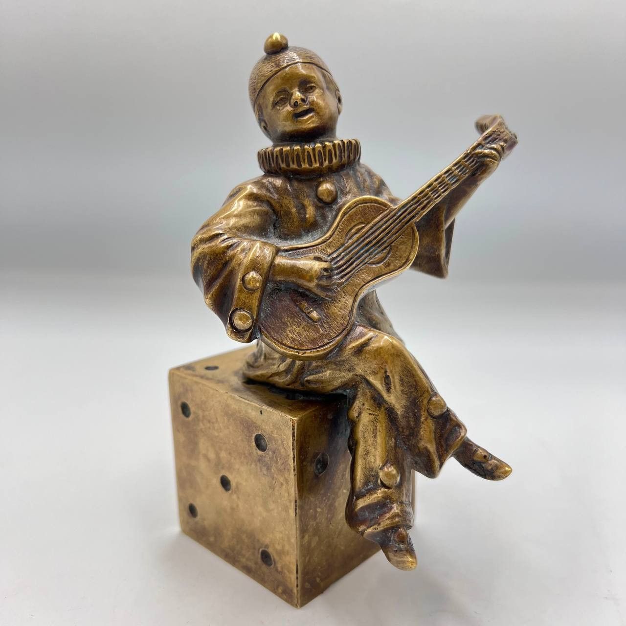 Other Antique Collectible Vienna Bronze Figure Pierrot Guitar Size ONE SIZE - 1 Thumbnail