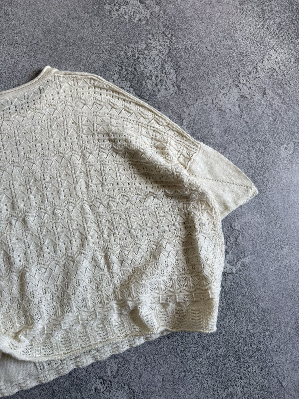 Designer High Use oversized relaxed sweater jumper pullover cape knit Size ONE SIZE - 11 Thumbnail