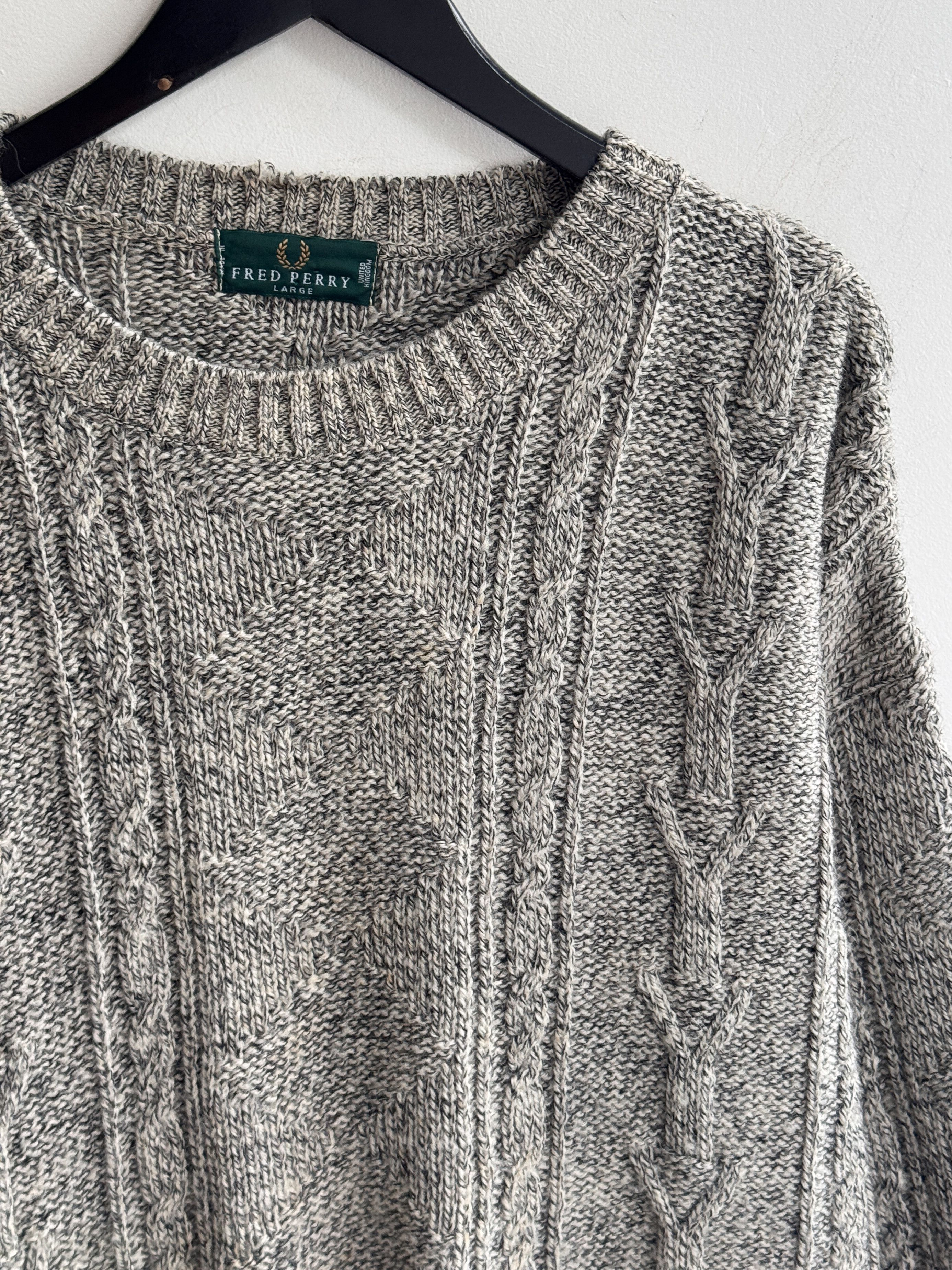 Fred Perry Vintage Fred Perry Wool Knit Sweater Jumper Size US L / EU 52-54 / 3 - 3 Thumbnail