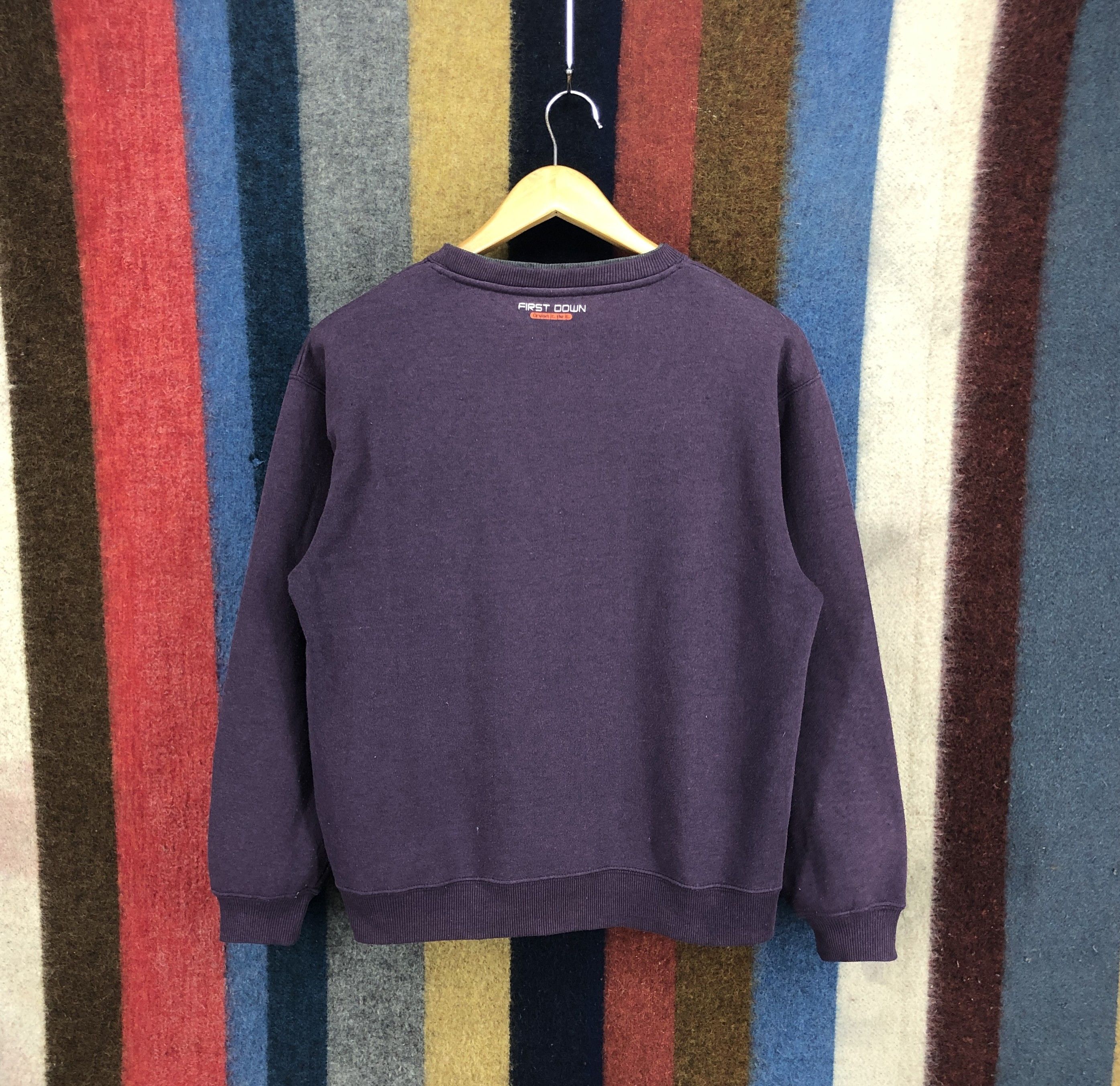 Other FIRST DOWN Crew Neck Sweatshirt #0243/K Size US M / EU 48-50 / 2 - 6 Thumbnail
