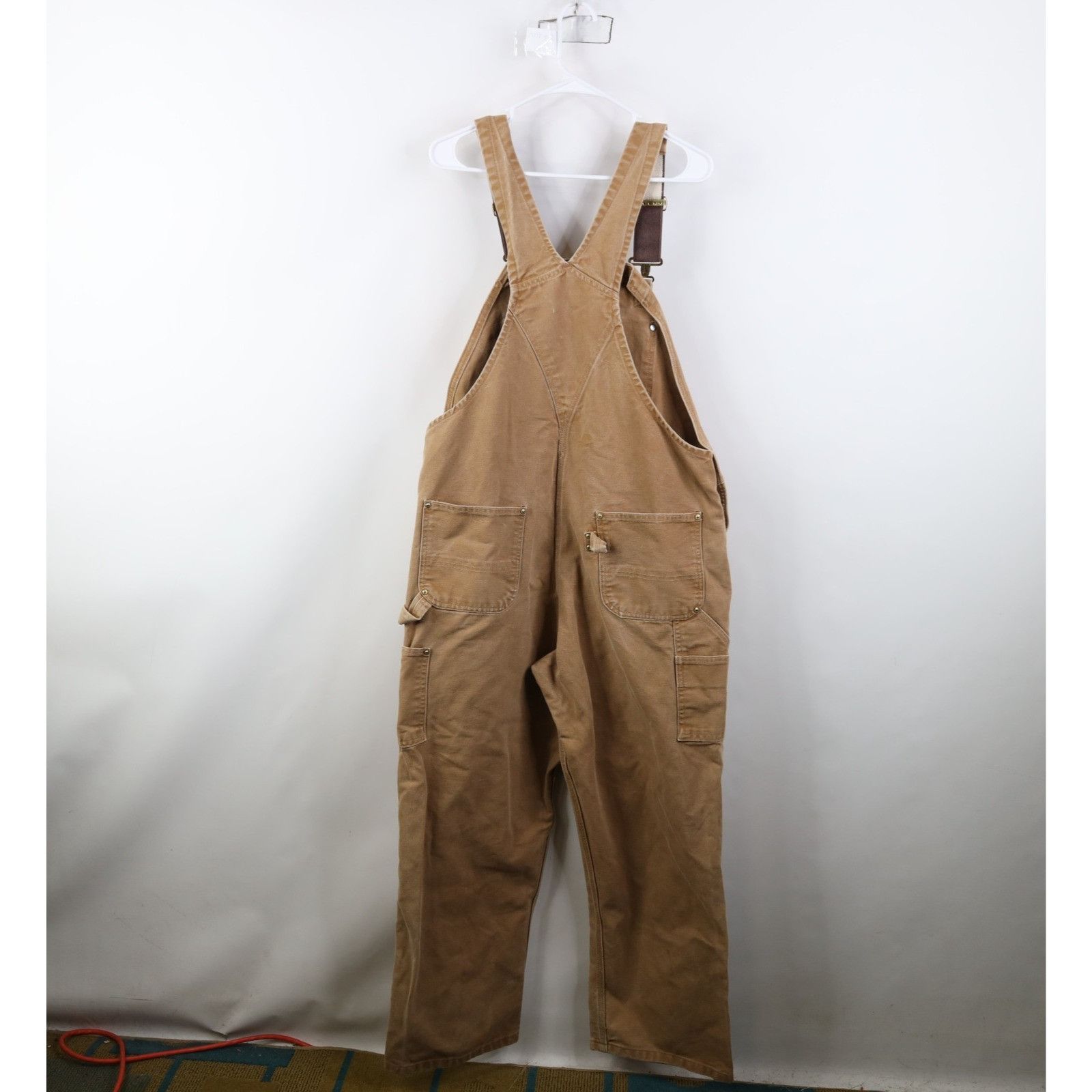 Carhartt Vintage Y2K Carhartt Faded Double Knee Canvas Overalls Size US 36 / EU 52 - 19 Thumbnail