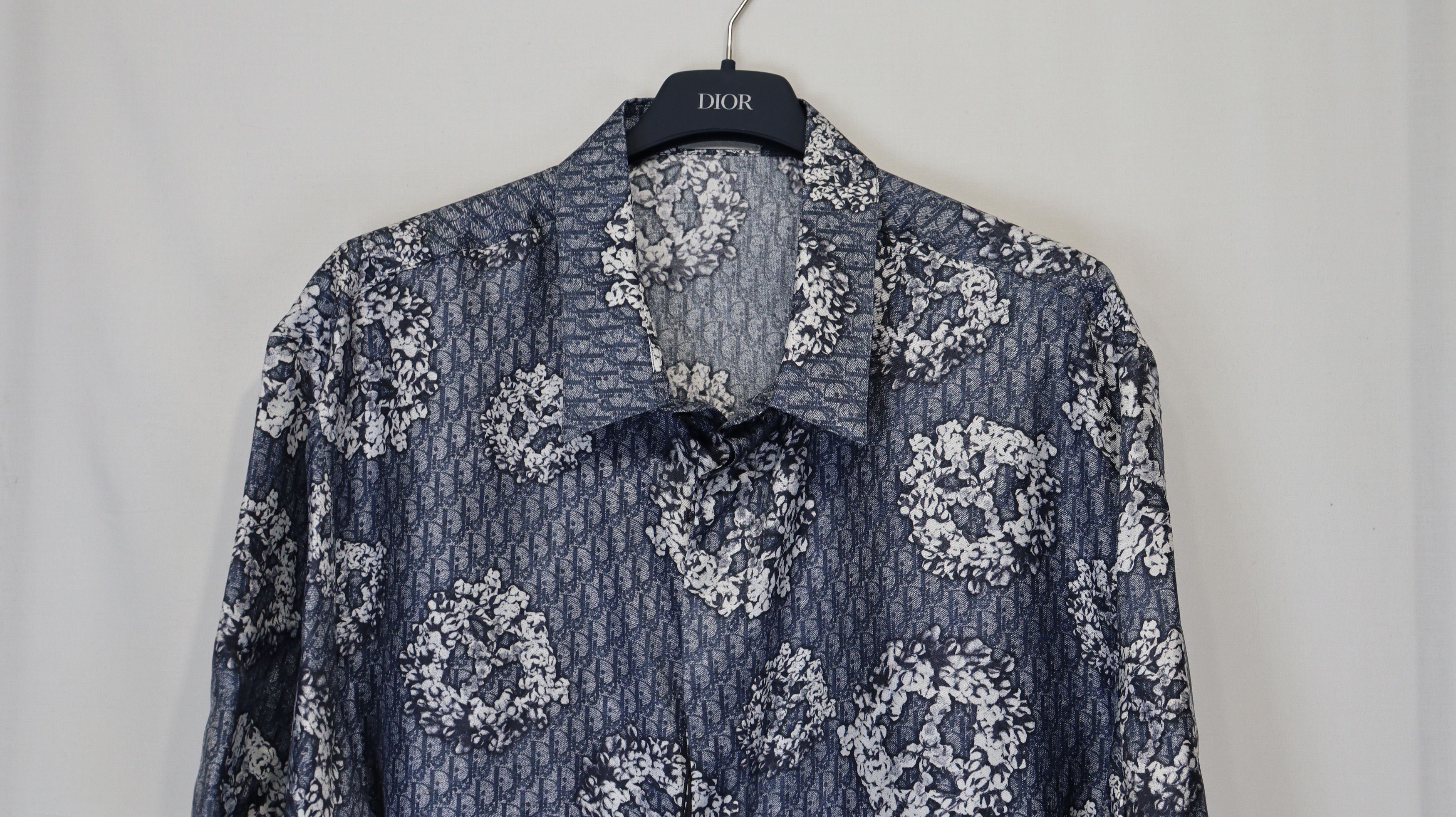 DENIM TEARS × Dior o1rshd1 M.Woven Shirt in Fantaisie Fond Size US L / EU 52-54 / 3 - 4 Thumbnail