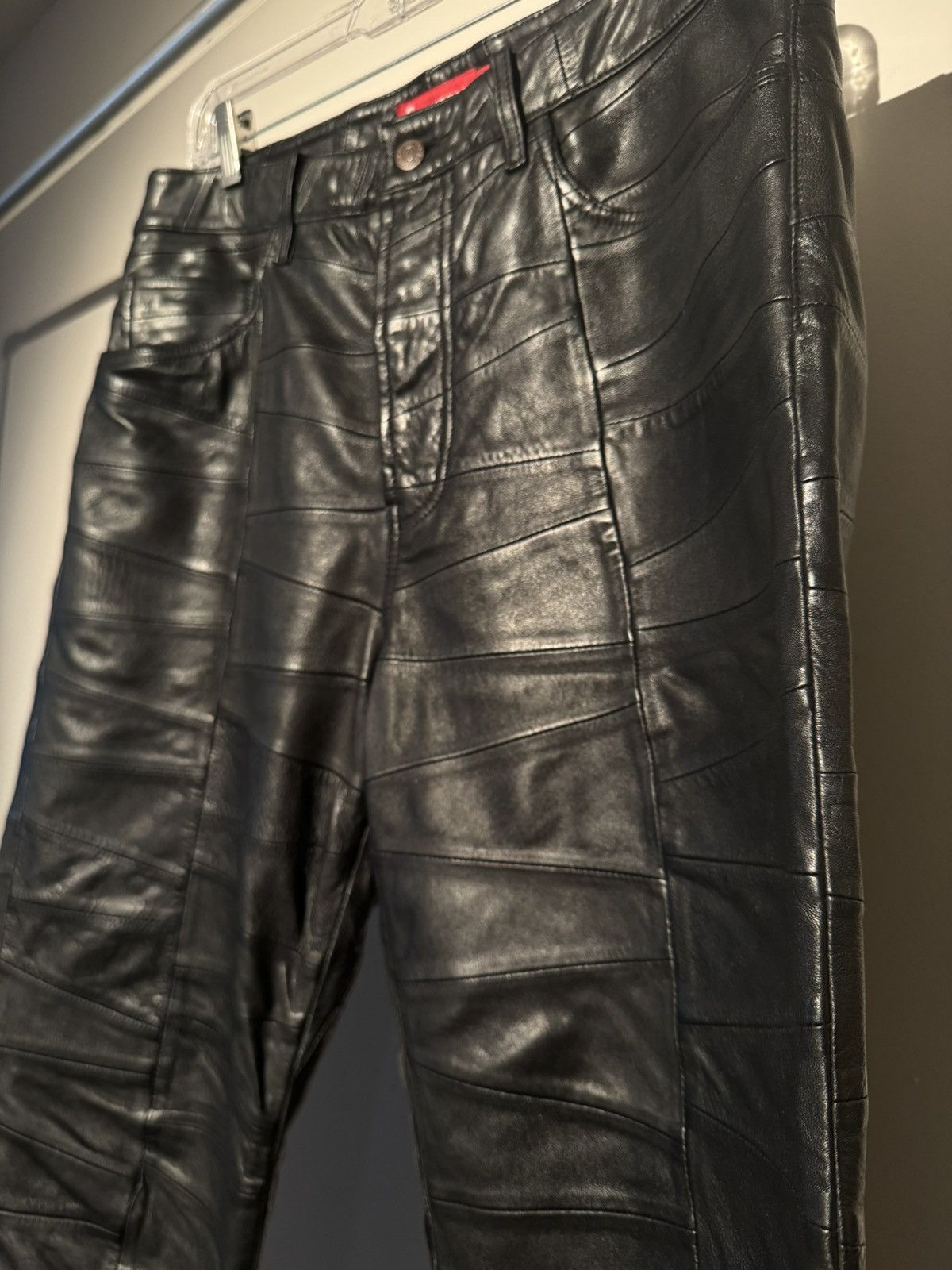 Supreme Patchwork Leather Pants