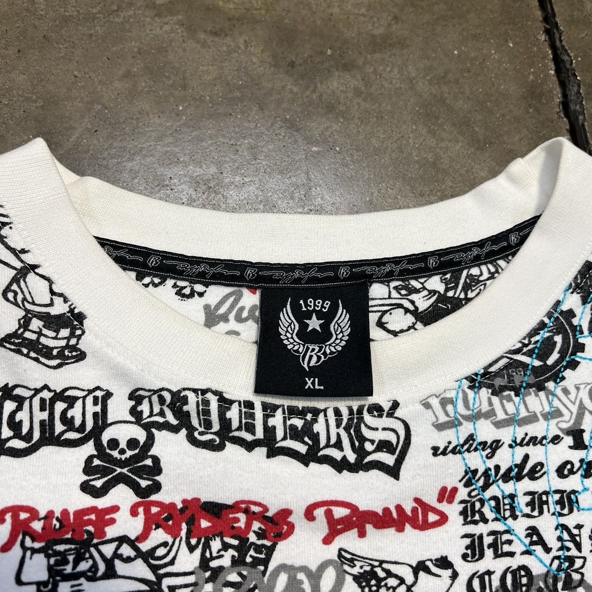 Rap Tees × Ruff Ryders × Vintage Vintage Ruff Ryders DMX Graphic Tee Y2K Skater Cyber AOP Size US XL / EU 56 / 4 - 9 Thumbnail