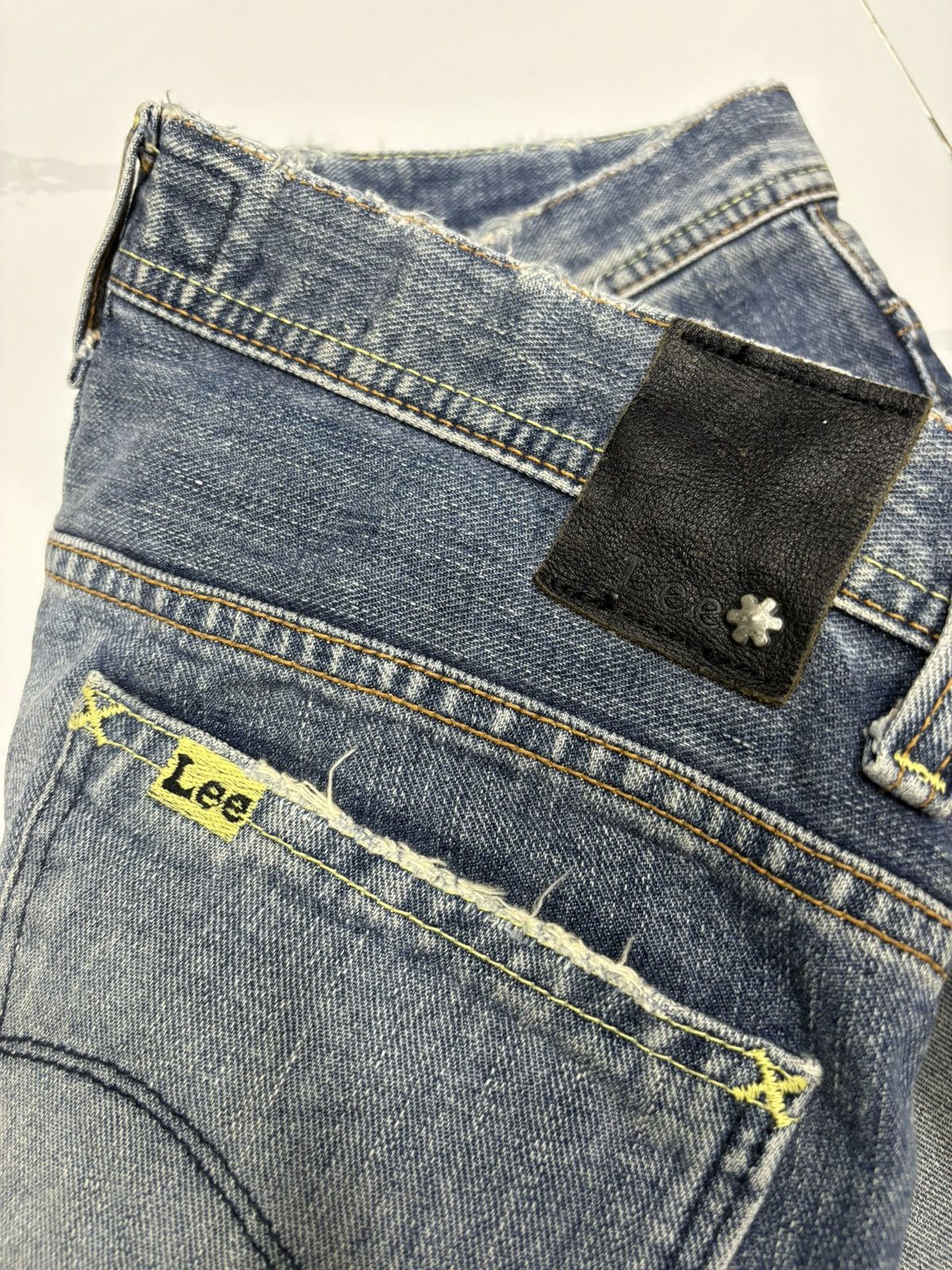 If Six Was Nine Flare Jeans Lee Rider Bootcut Denim Jeans Size 32" / US 10 / IT 46 - 11 Thumbnail