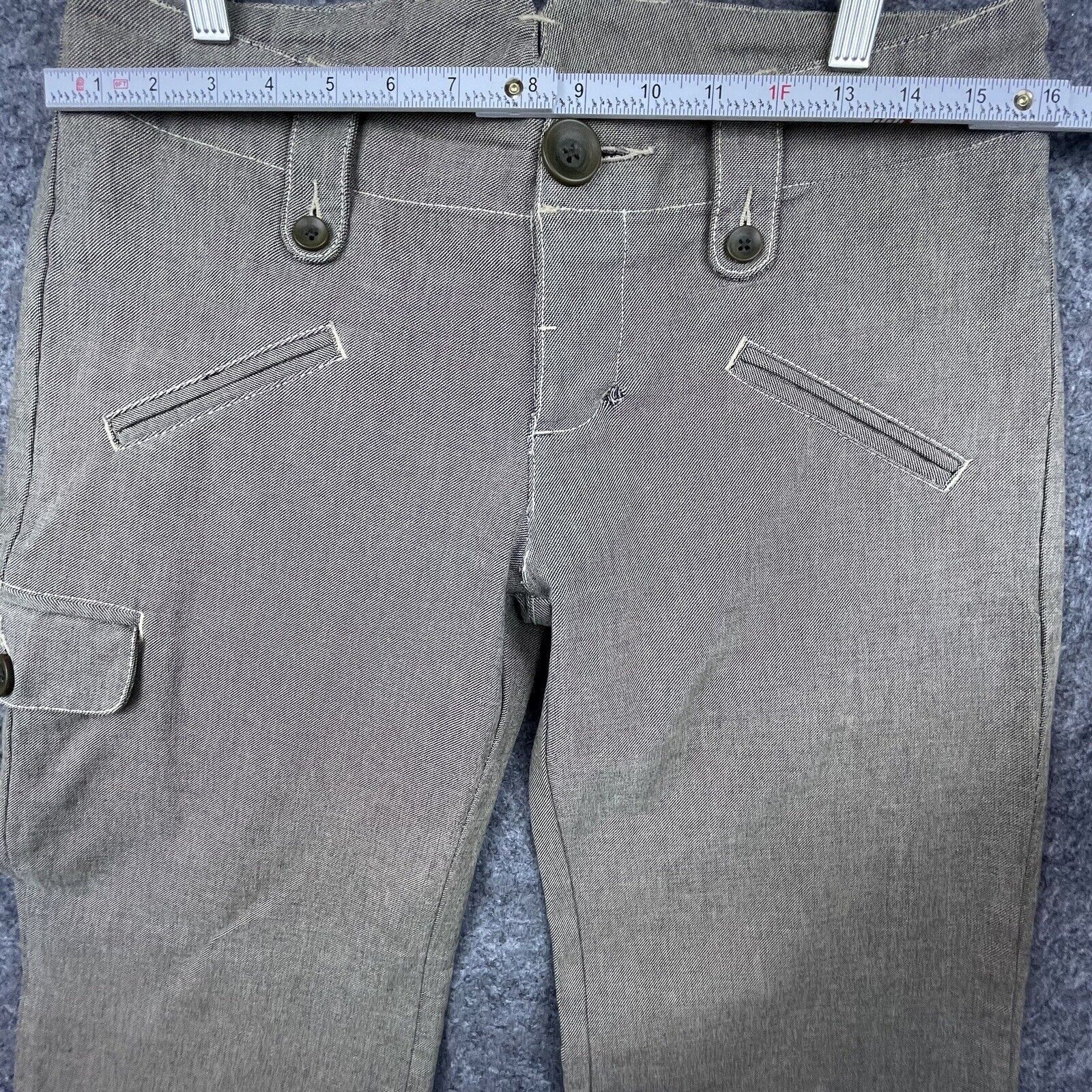 James Perse James Perse Pants Womens 27 Tan Tweed Twill Straight Career Size 27" / US 4 / IT 40 - 5 Thumbnail