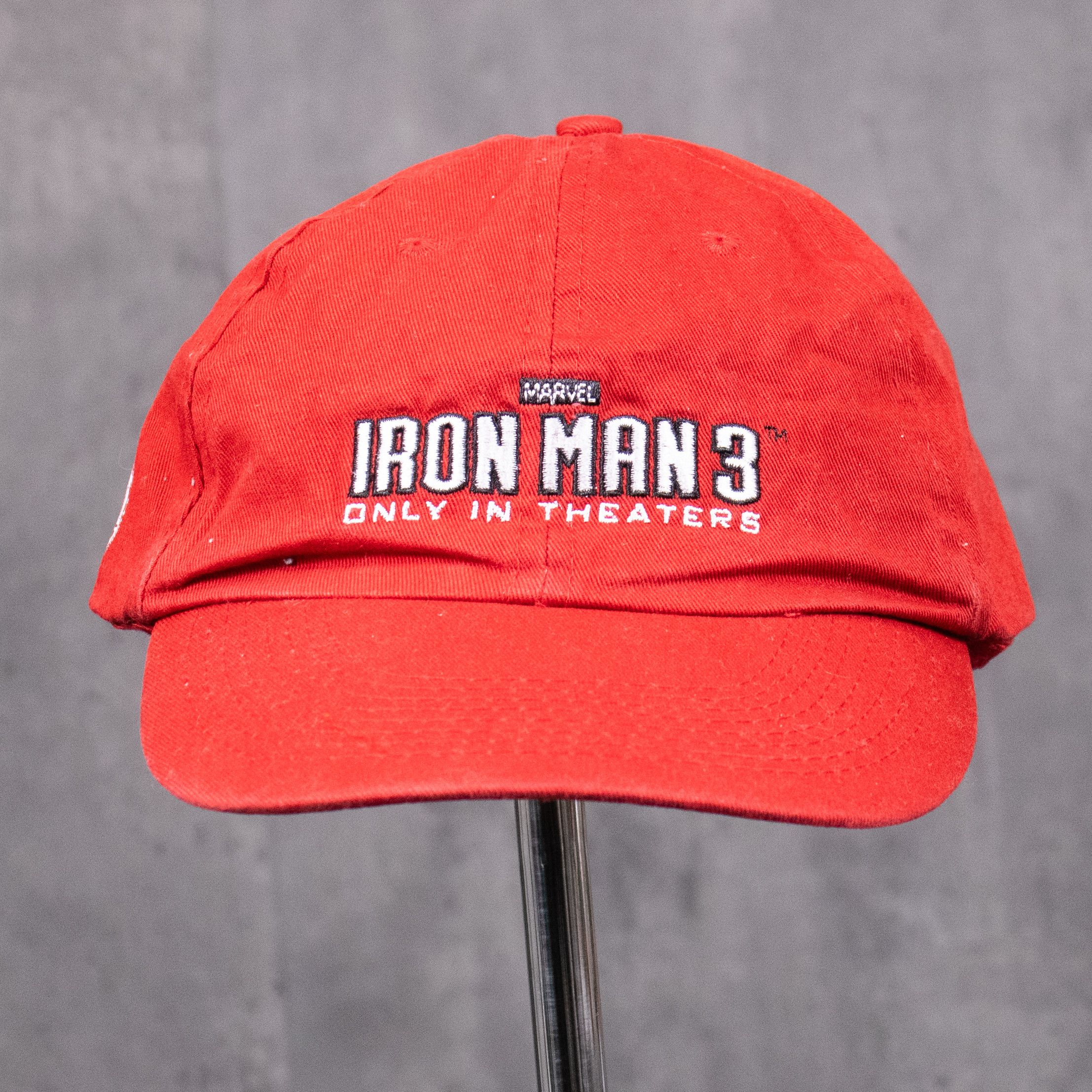 Marvel Comics × Vintage Y2K 2013 Iron Man 3 Promo 6 Red Panel Dad Red Hat Size ONE SIZE - 1 Thumbnail