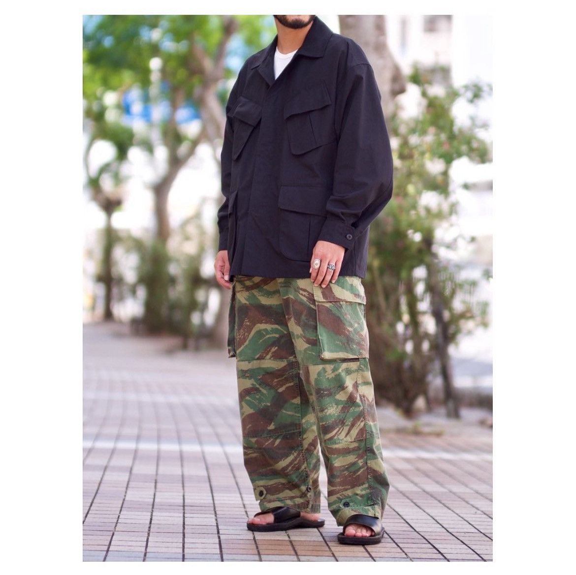 Markaware MARKA Jungle Fatigue Jacket Black Nylon Size US L / EU 52-54 / 3 - 14 Thumbnail