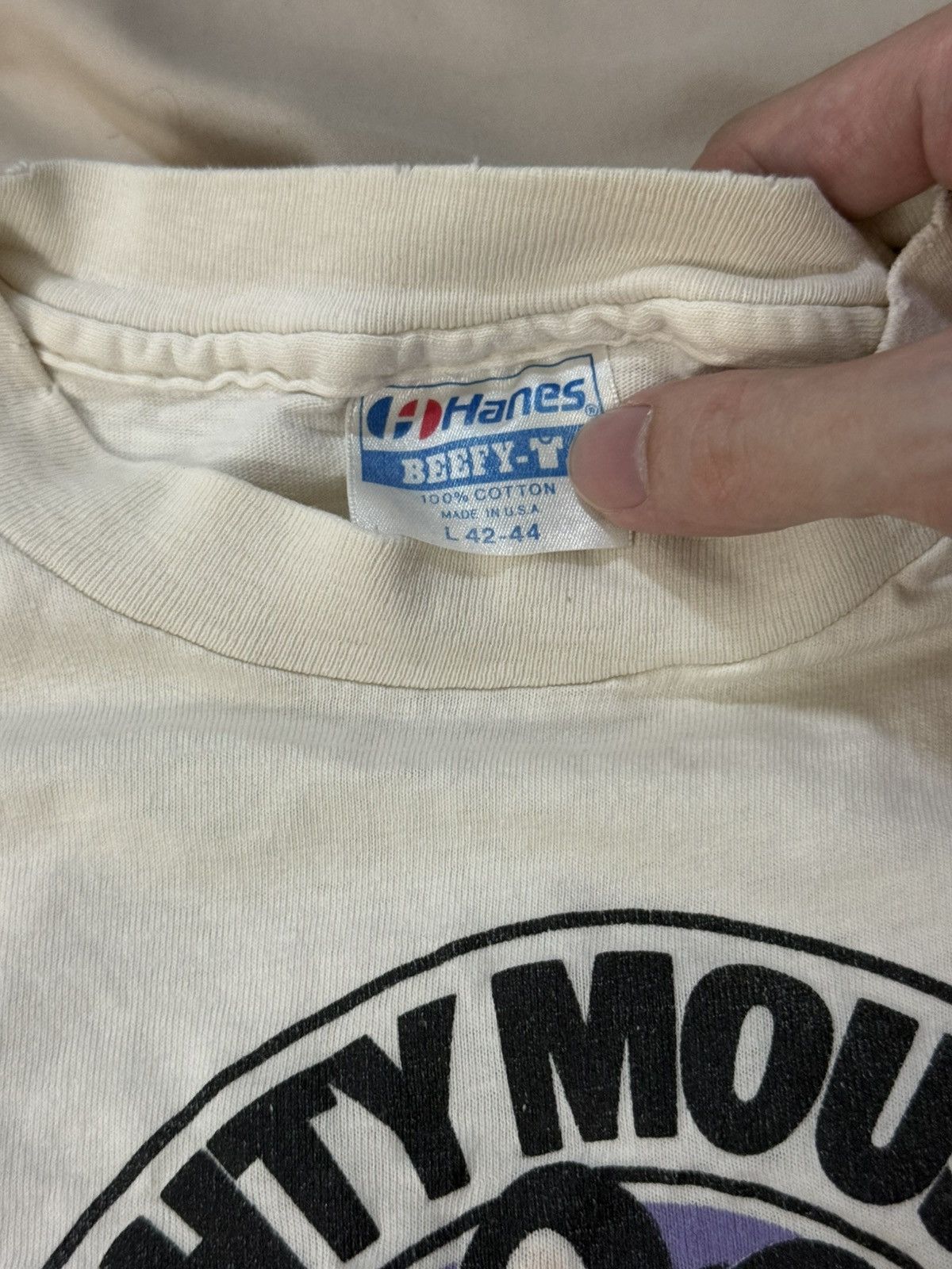 Vintage Vintage 80s Might Mouse Snack Cheese Promo T-Shirt Size US L / EU 52-54 / 3 - 5 Thumbnail