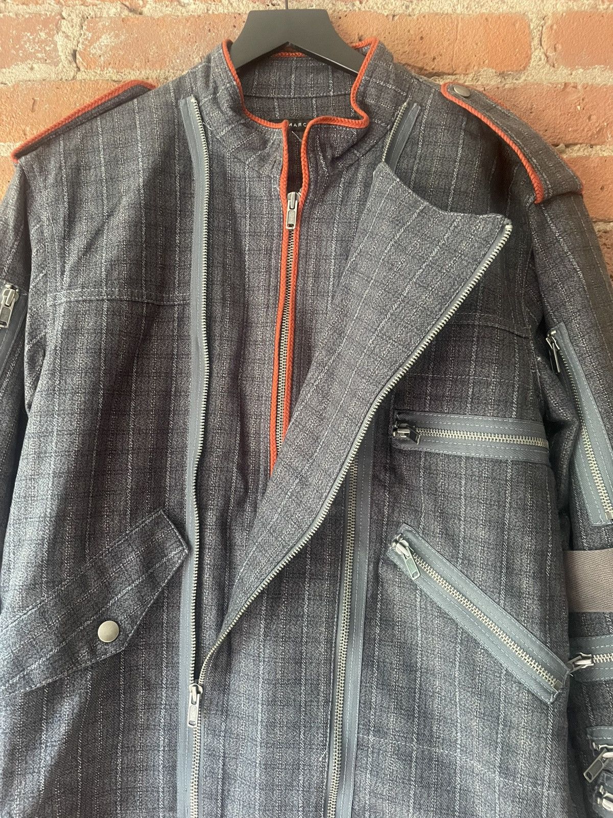 Marc Jacobs Marc Jacobs Vintage Plaid Denim Zipper Men’s Jacket 2005 Size US M / EU 48-50 / 2 - 8 Thumbnail
