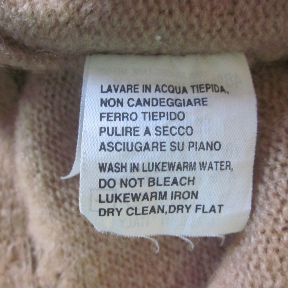 Vintage Dolce Emozione Camel Hair & Wool Pullover Sweater Size 10 (1 Size L / US 10 / IT 46 - 11 Thumbnail