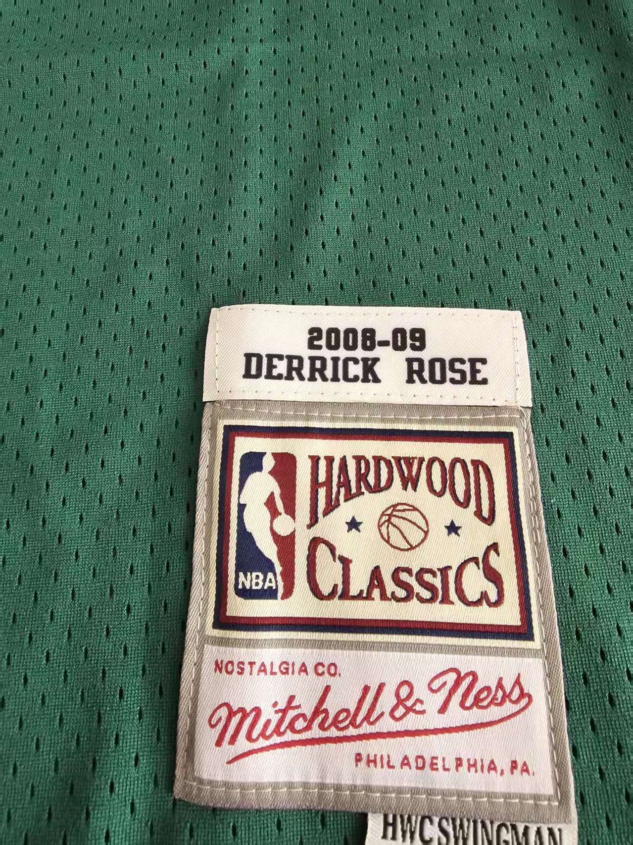 NBA 2008 2009 Bulls #1 Derrick Rose Jersey Green Size US XL / EU 56 / 4 - 4 Thumbnail