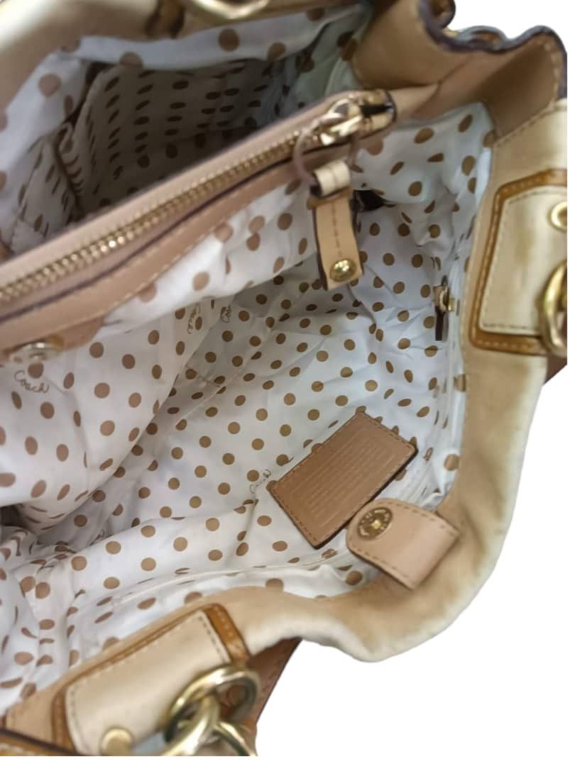 Coach Coach hand carry bag Beige leather Colour Size ONE SIZE - 7 Thumbnail