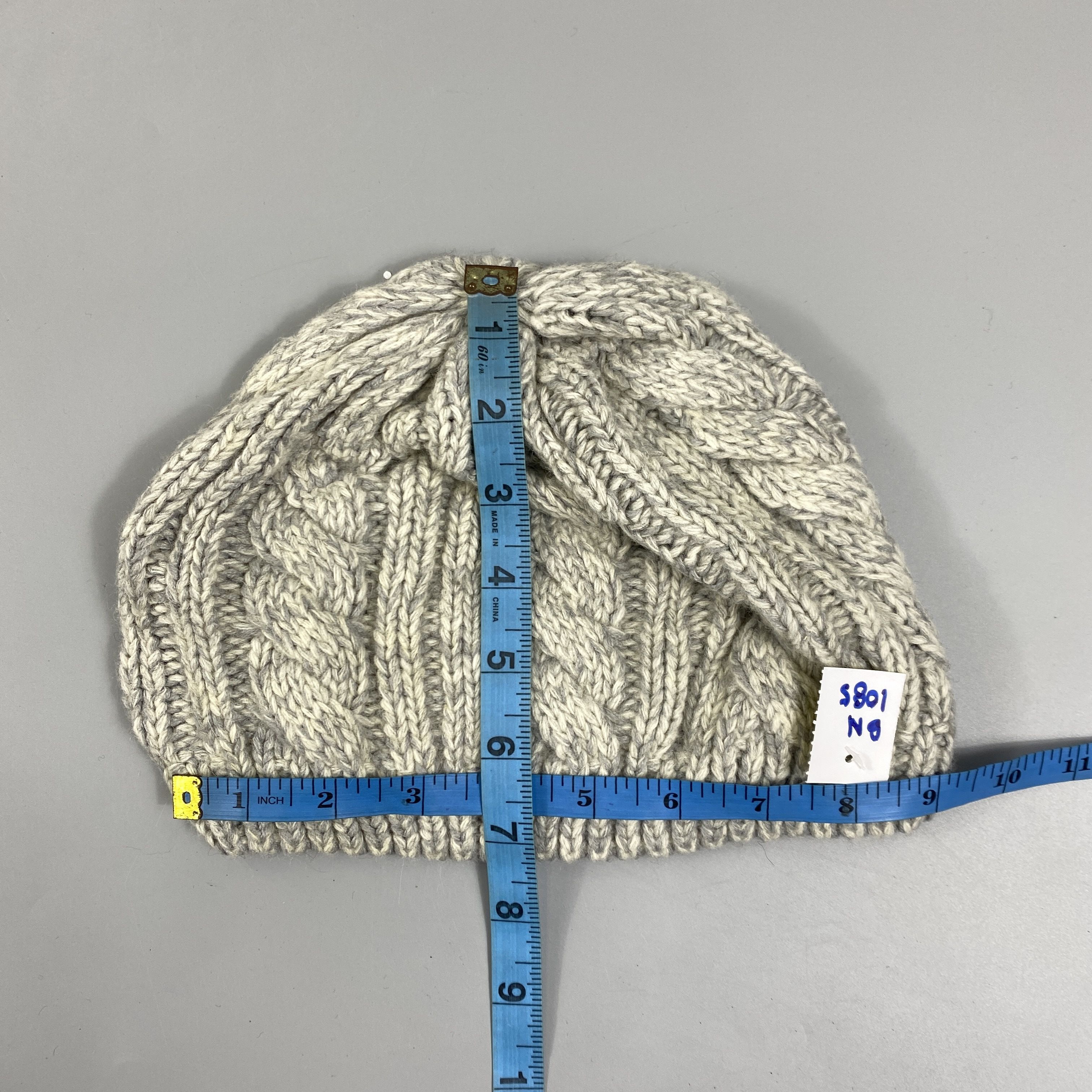 Japanese Brand Crochet Cable Knit Beanie Hats -BN1085 Size ONE SIZE - 5 Thumbnail