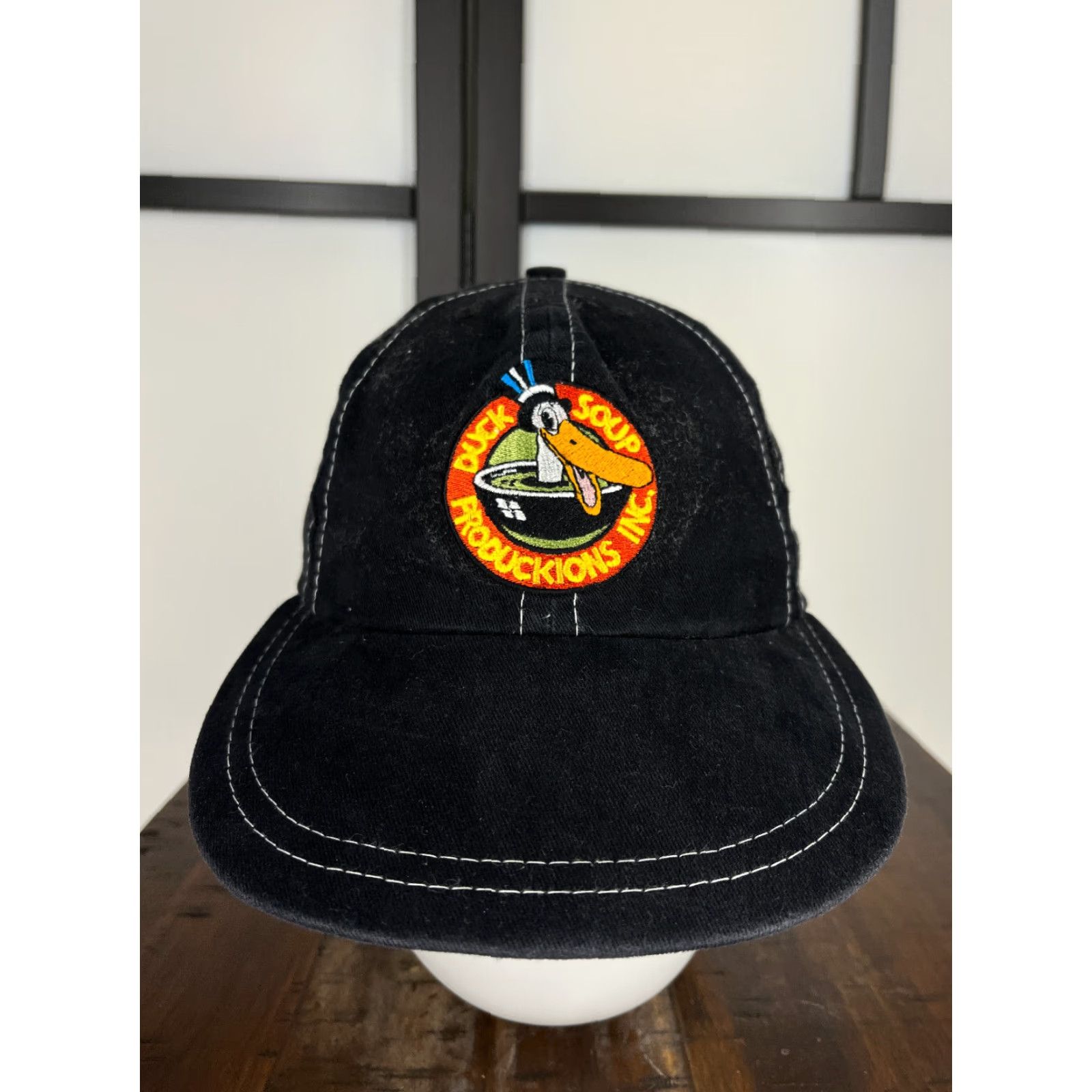 Vintage Duck Soup Productions Inc. Hat Cap Strap Back Adult One Size Black Cotton Blend Size ONE SIZE - 2 Thumbnail