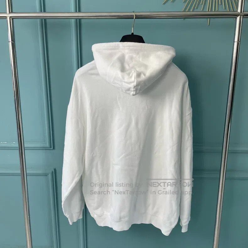 Balenciaga Balenciaga Chest double b logo white hoodie Size US XS / EU 42 / 0 - 2 Thumbnail