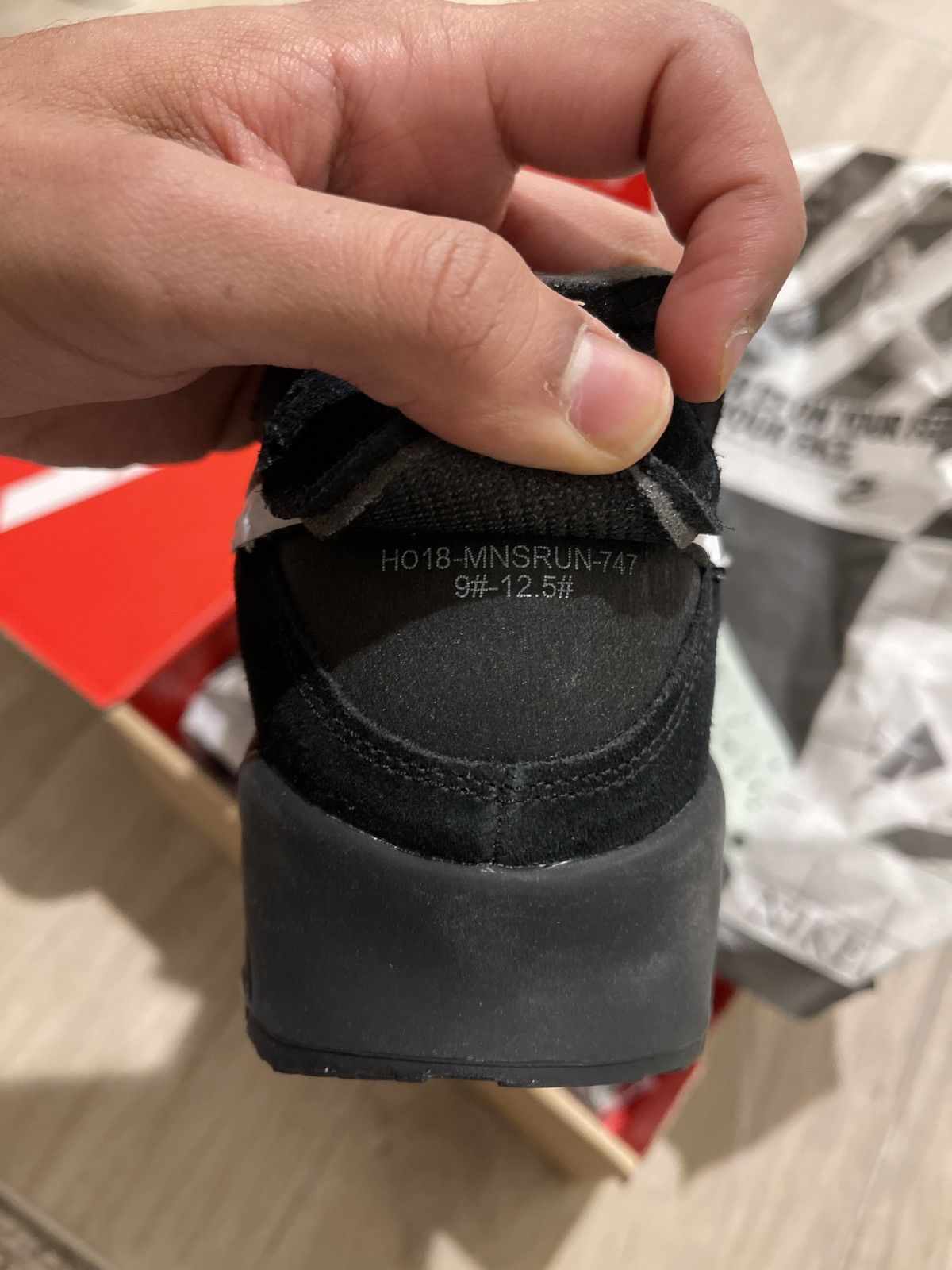 Nike × Off-White The 10: Nike Air Max 90 Black Size US 11 / EU 44 - 13 Thumbnail