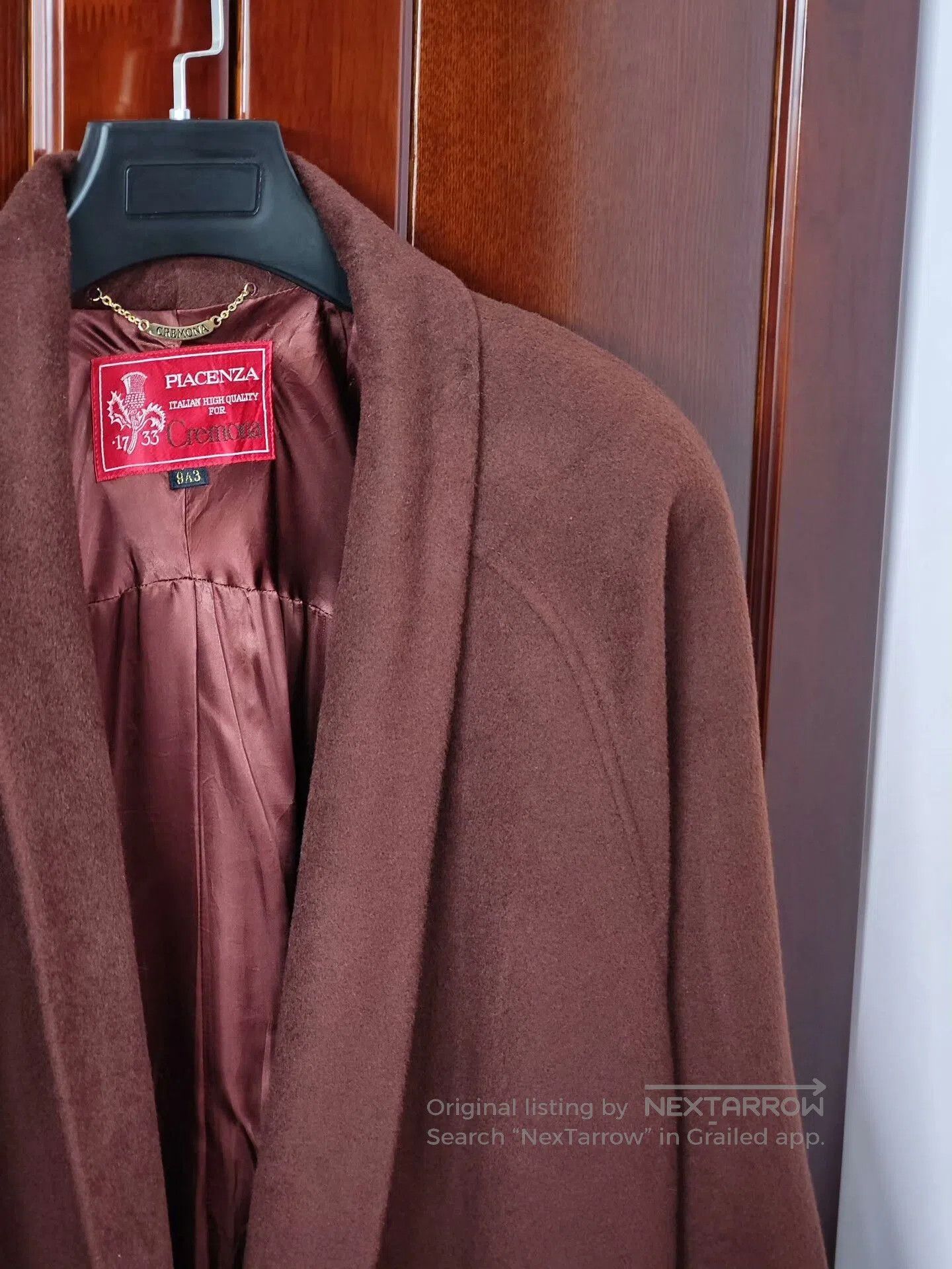 Japanese Brand Italian Wool Overcoat from Cremona. Size M / US 6-8 / IT 42-44 - 2 Thumbnail