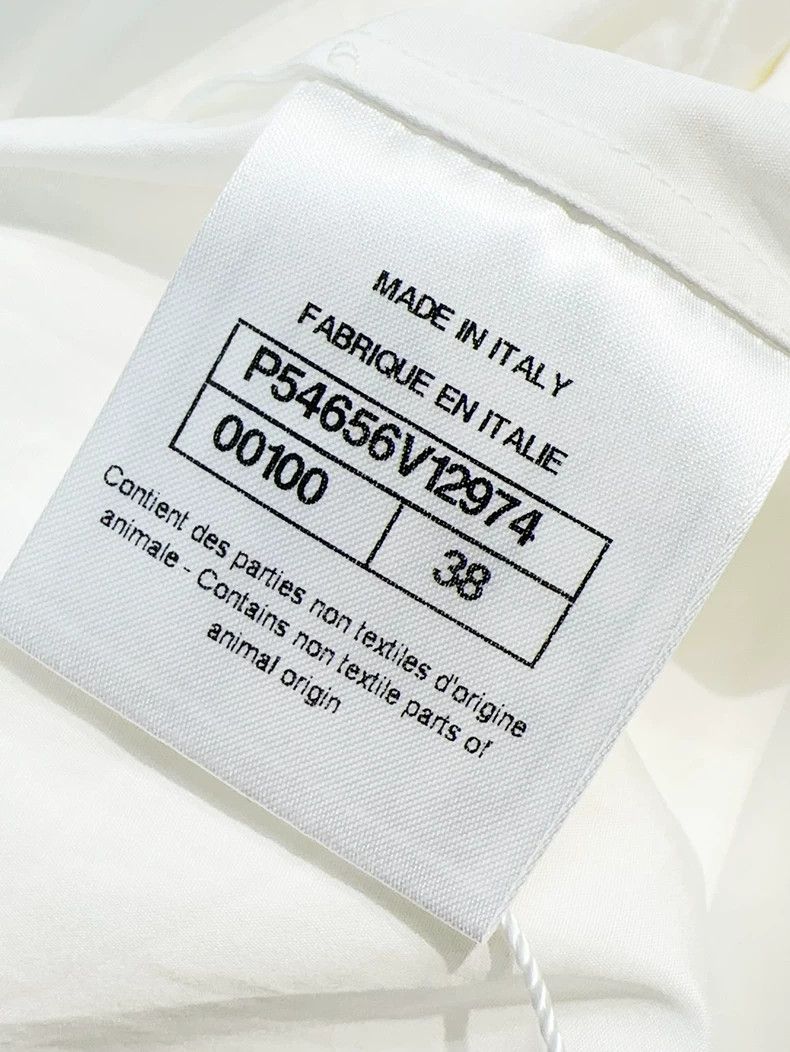 Chanel Chanel White round-neck glazed button long-sleeved shirt Size XS / US 0-2 / IT 36-38 - 7 Thumbnail