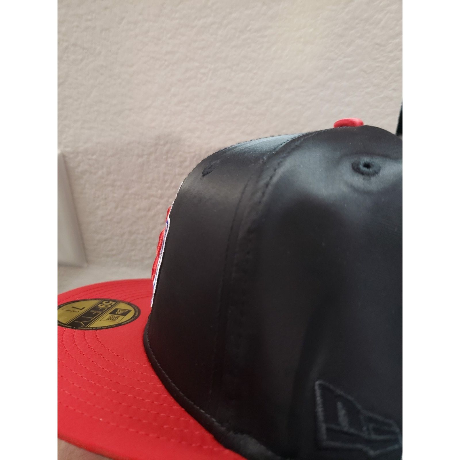 New Era Texas Rangers Hat 40 Ann Satin Silk Black 7 3/4 5950 New Era Size ONE SIZE - 4 Thumbnail