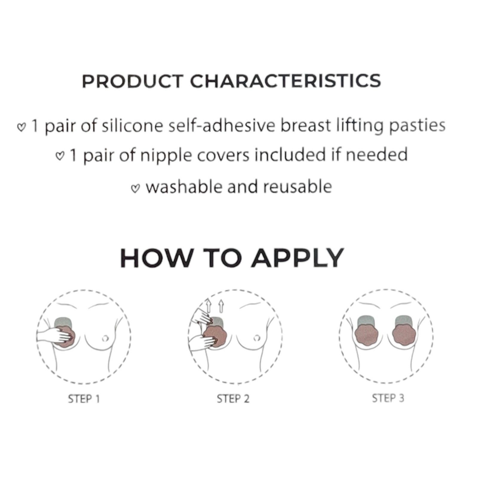 Other True By Rue 21 - Silicone Adhesive Lifting Pasties - Fair - Size ONE SIZE - 7 Thumbnail