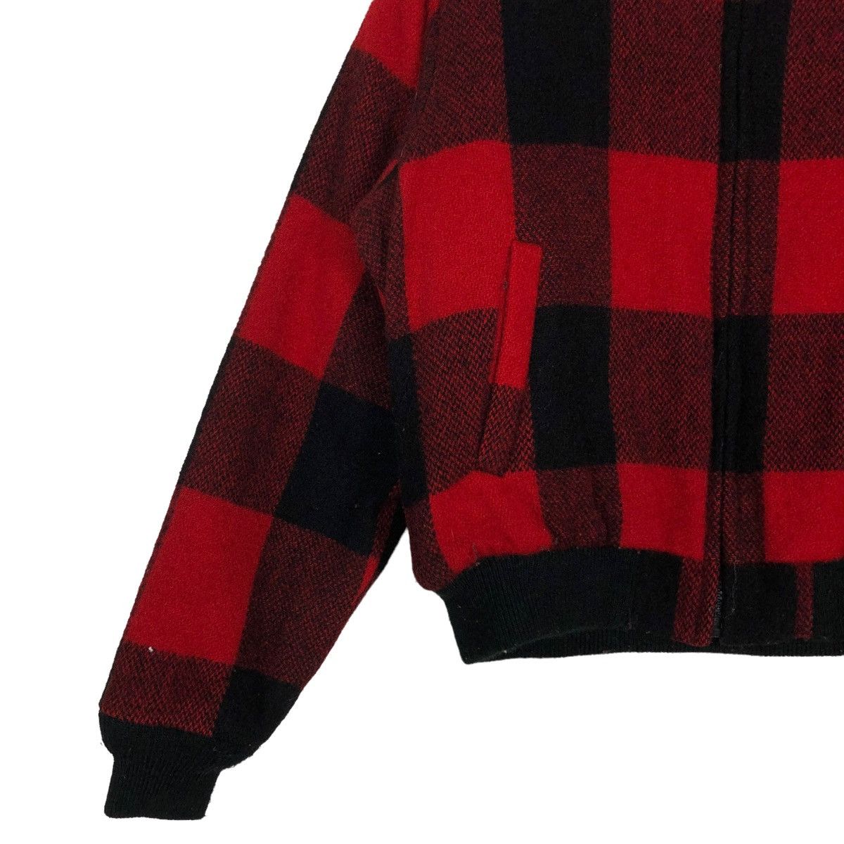 Vintage 🔥80’s VINTAGE CROPPED TARTAN DESIGN WOOL JACKET MINK FUR Size M / US 6-8 / IT 42-44 - 6 Thumbnail