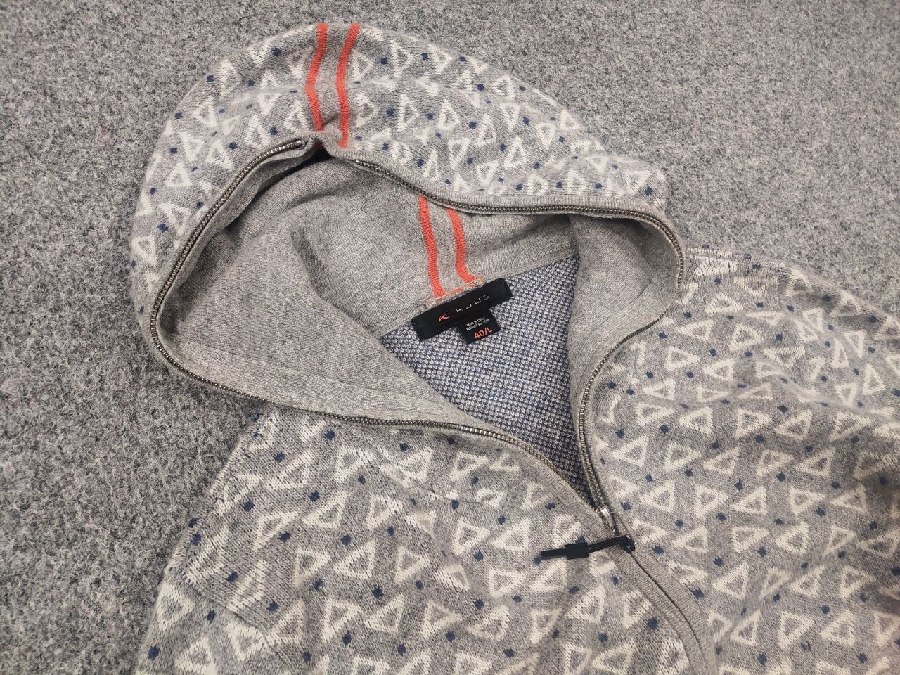 KJUS Kjus Grey sweater full zip wool blend Knit Thermo Hoodie Size L / US 10 / IT 46 - 7 Thumbnail