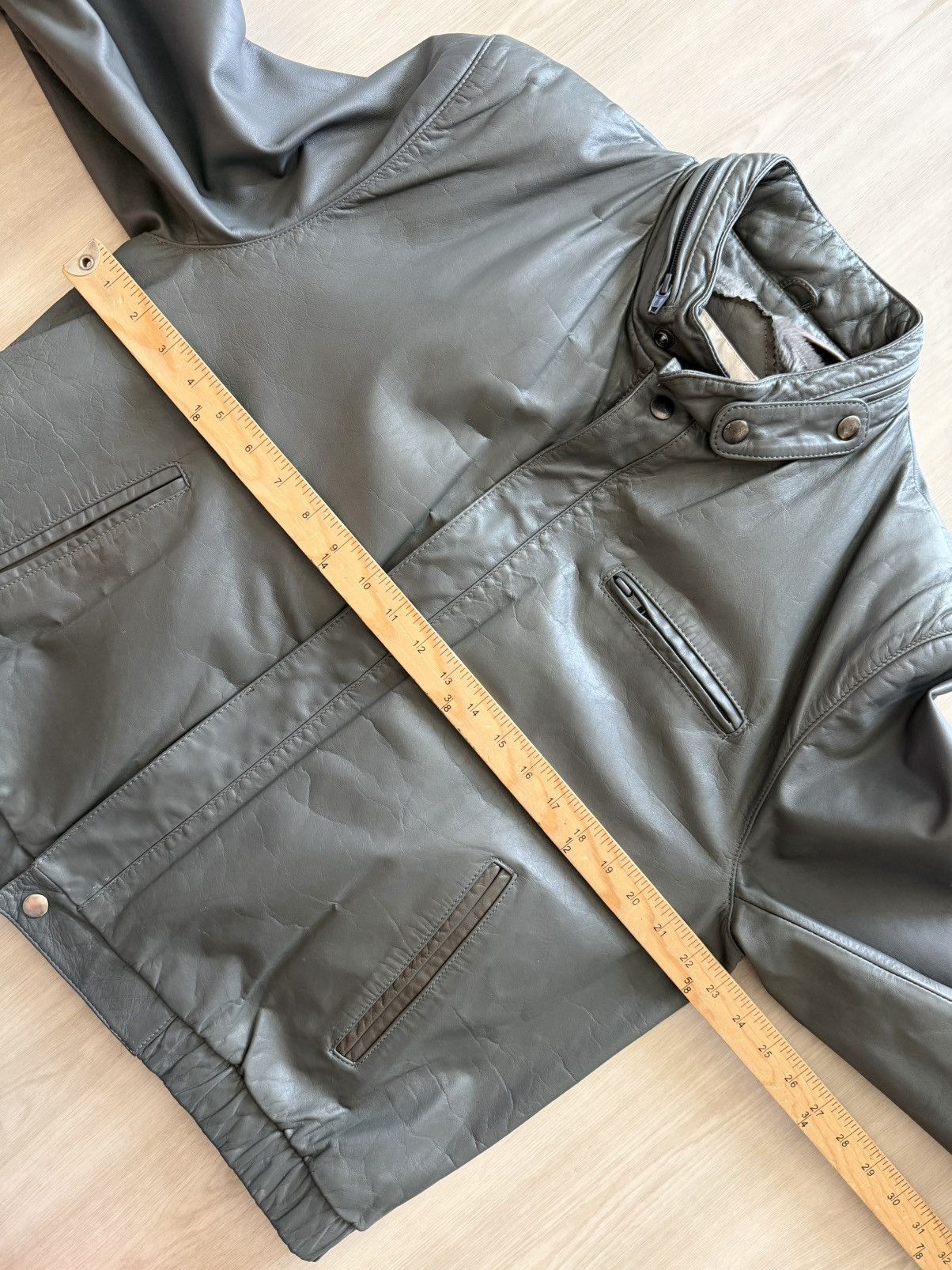 Vintage Vintage 70s Bermans Cafe Racer Motorcycle Leather Sz 44 Size US M / EU 48-50 / 2 - 7 Thumbnail