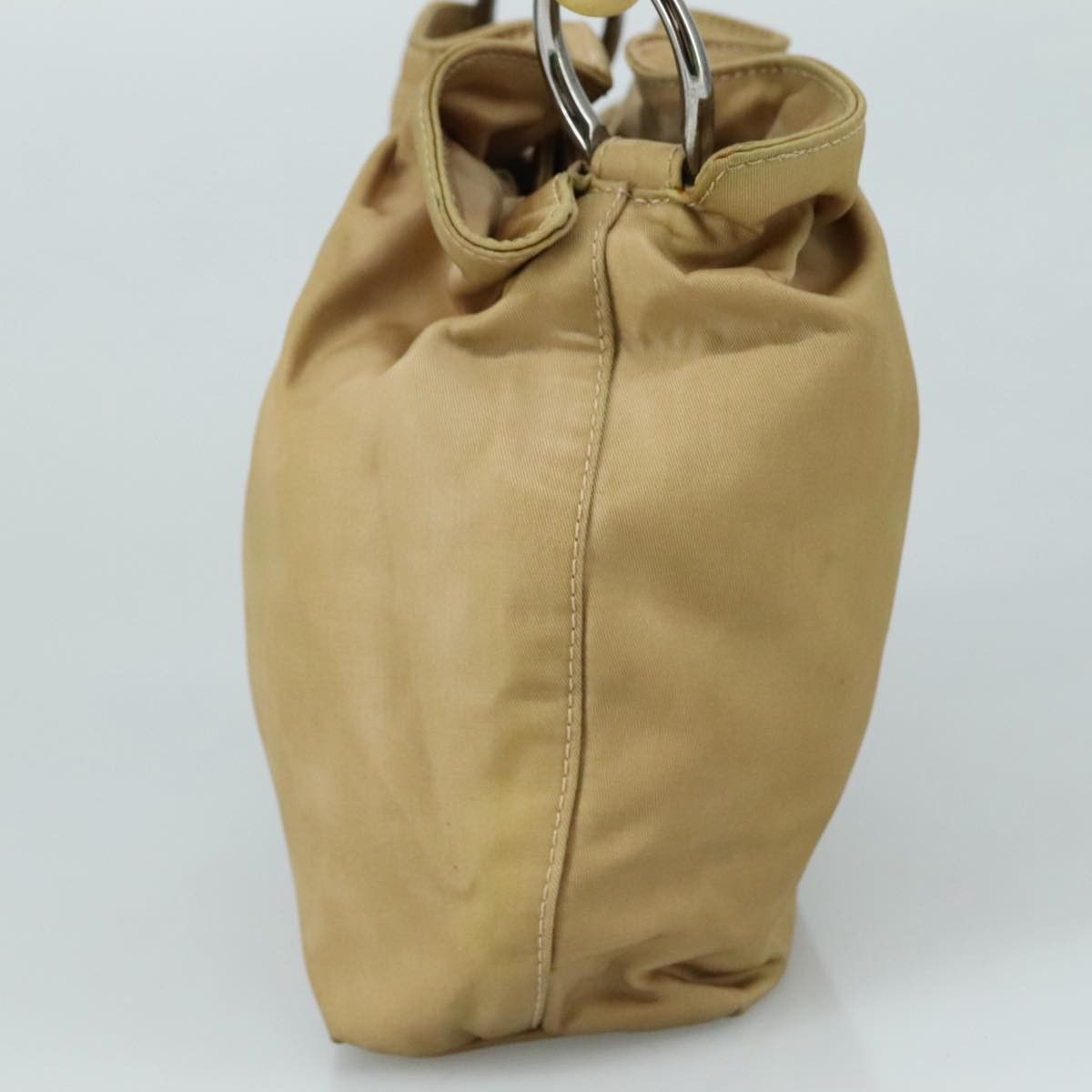 Dior DIOR Maris Pearl Hand Bag Nylon Beige Silver Size ONE SIZE - 4 Thumbnail