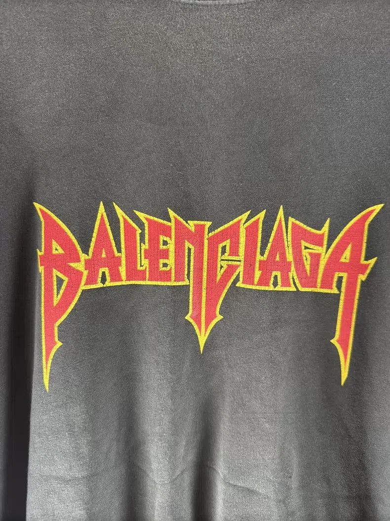 Balenciaga Balenciaga Solid Color Logo Printed Jersey Short Sleeve T- Size US M / EU 48-50 / 2 - 3 Thumbnail