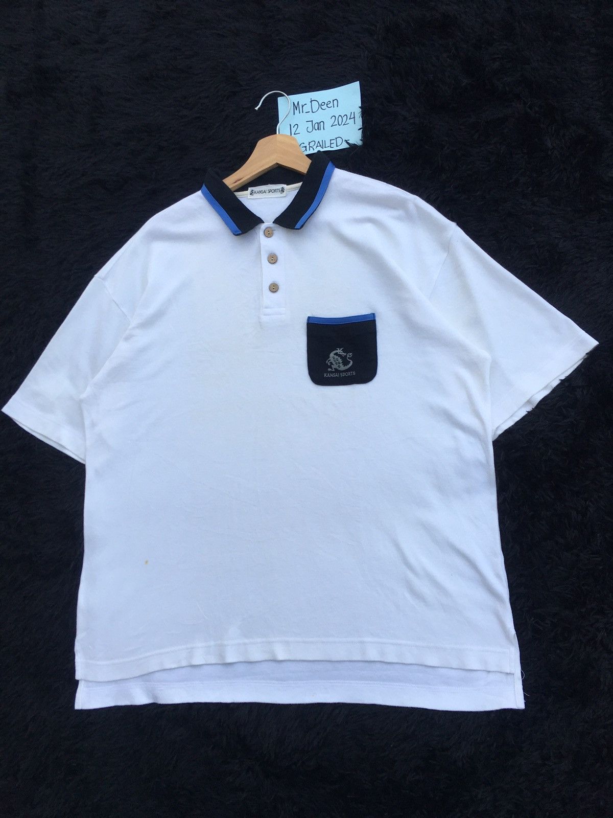 Kansai Yamamoto Rare Vintage 90s KANSAI Sports Polo Shirt Size US L / EU 52-54 / 3 - 9 Thumbnail