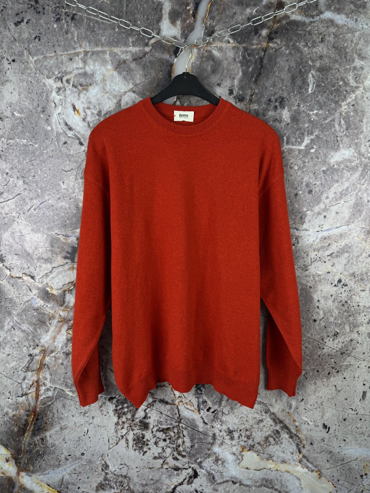Men’s Hugo Boss Woolen Sweater Pullover Streetwear Size 54