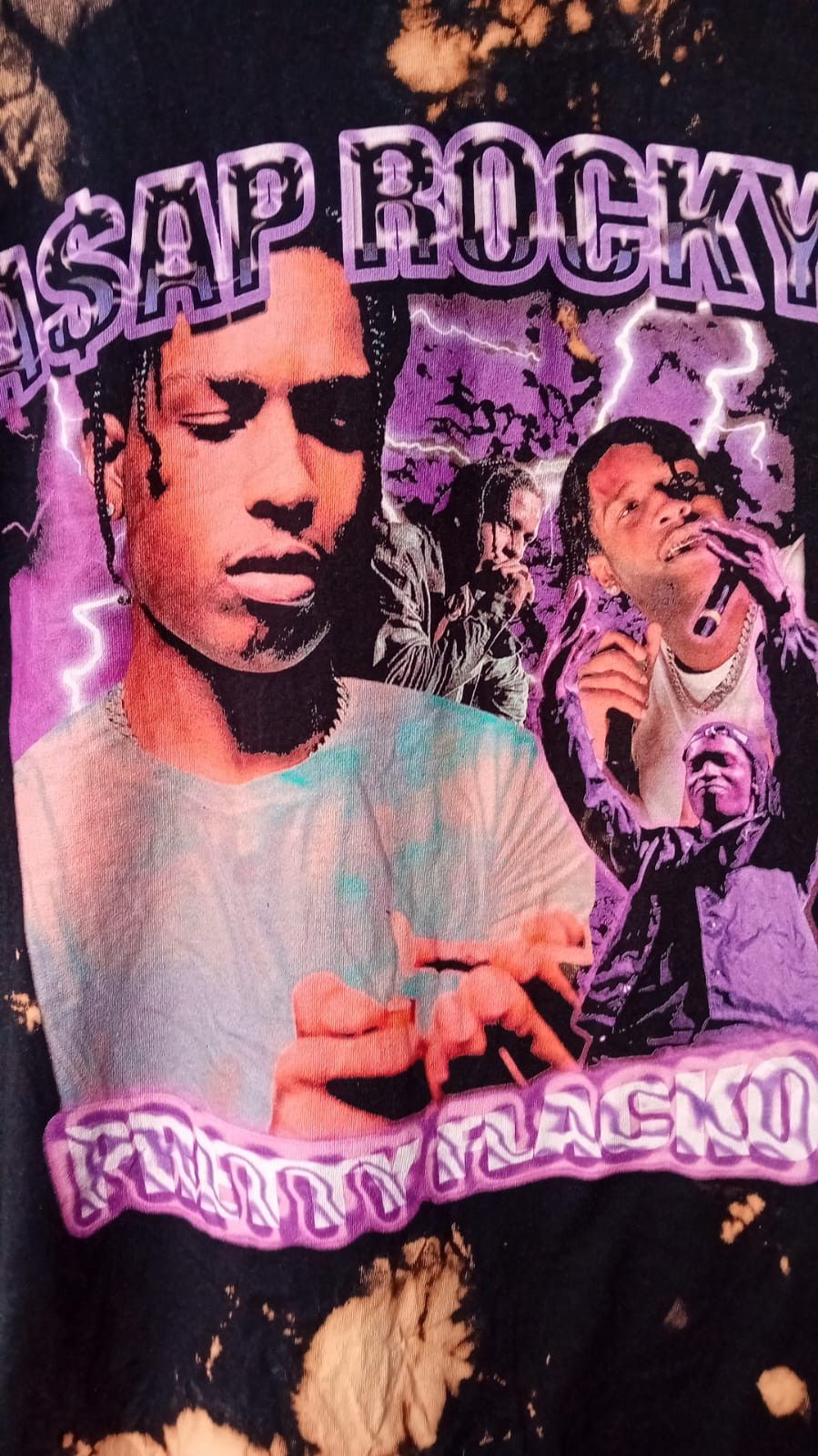 Rap Tees ASAP Rocky Pretty Flacko Bleached Rap T-shirt sz XL Size US XL / EU 56 / 4 - 8 Thumbnail