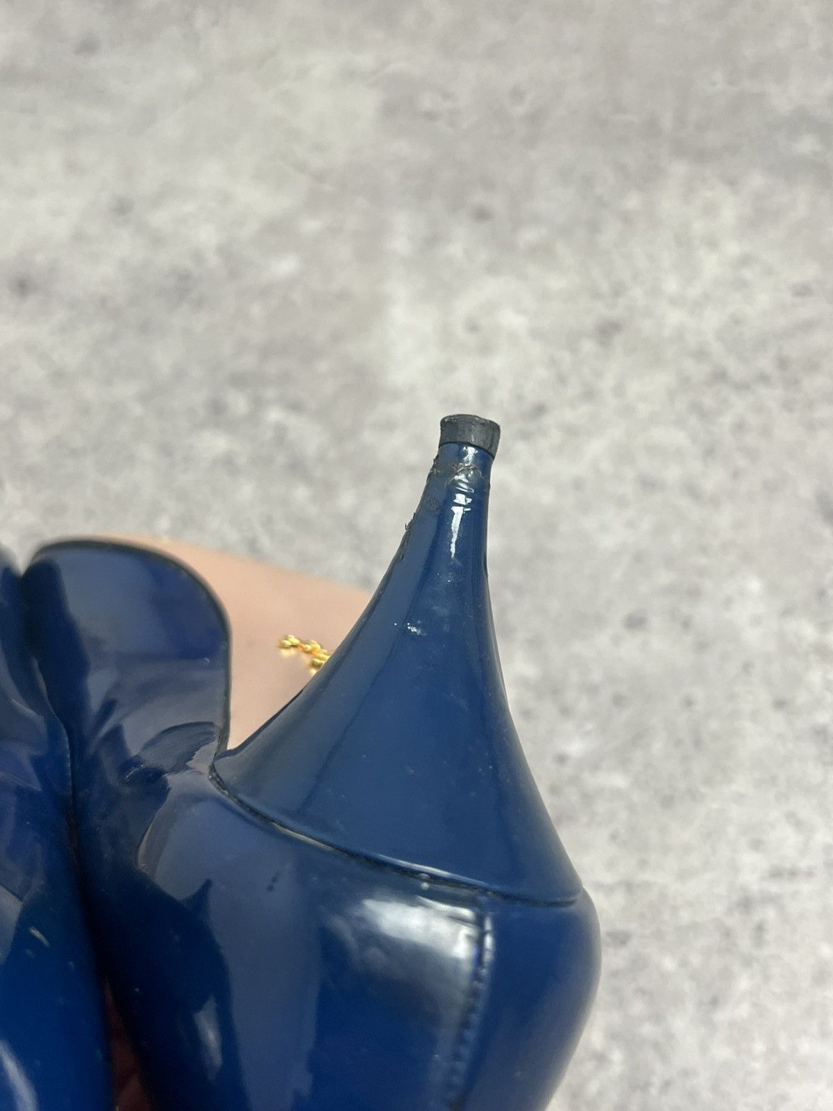 Prada PRADA Kitten Heels Blue Patent Leather EU 38 US 9 Size US 8 / IT 38 - 10 Thumbnail