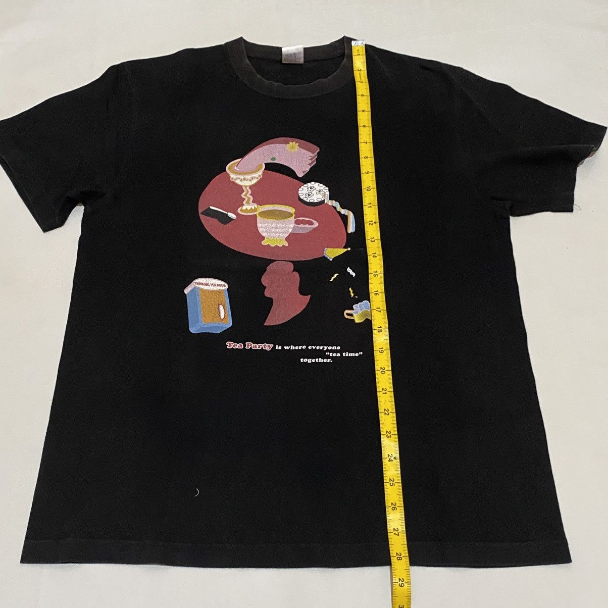 Vintage vintage tshirt art tea party tea time not beer or coffe Size US L / EU 52-54 / 3 - 5 Thumbnail