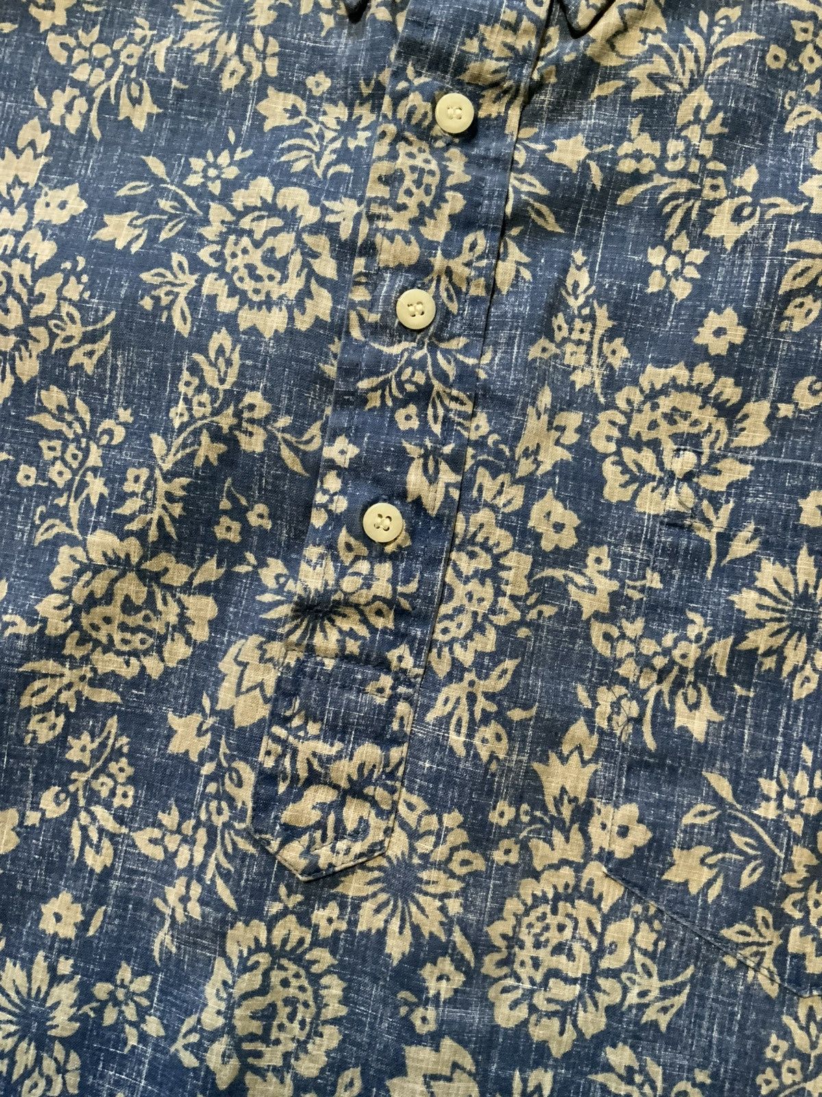 Reyn Spooner Vintage Reyn Spooner Reverse Print 1/4 Button Camp Shirt Size US L / EU 52-54 / 3 - 5 Thumbnail