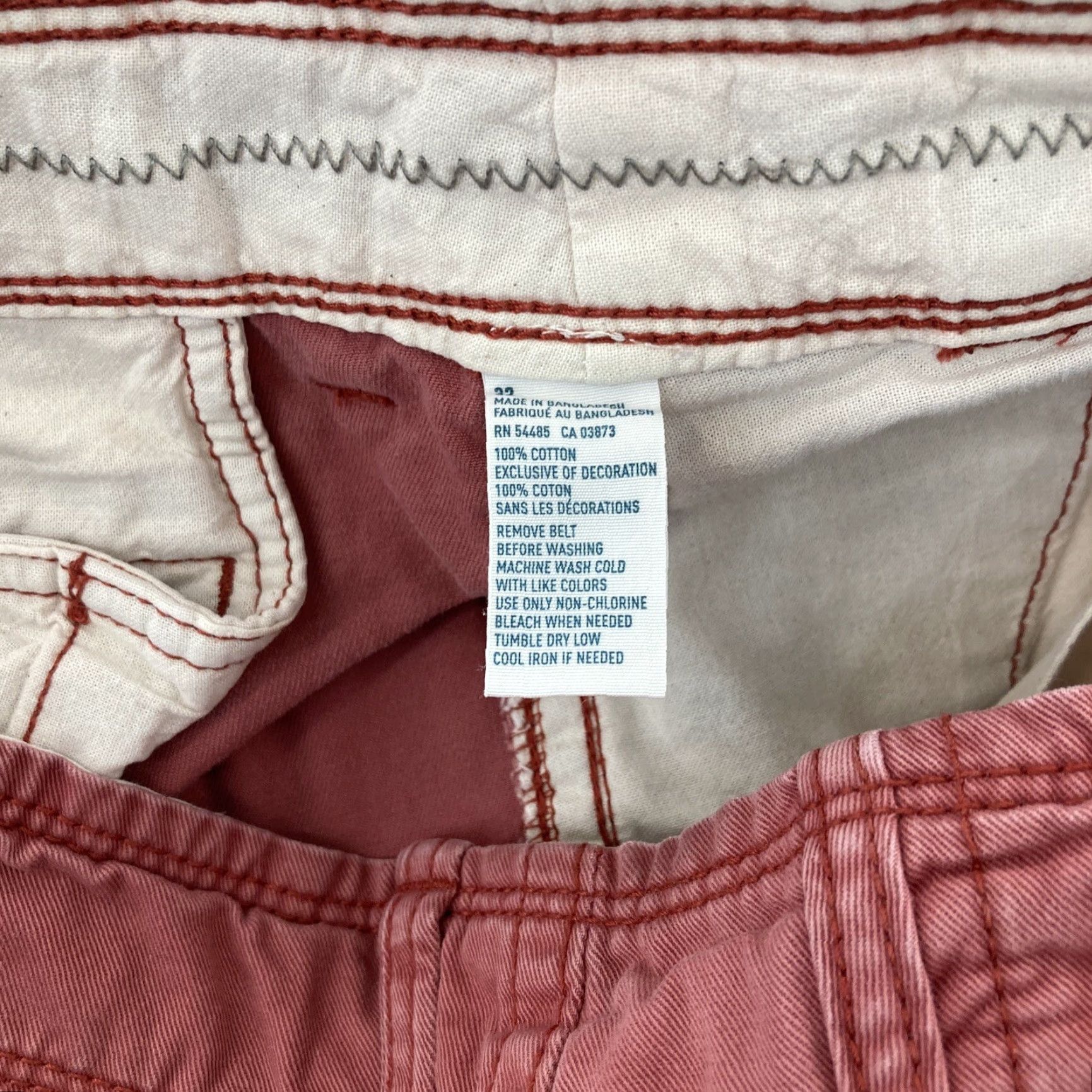 American Eagle Outfitters VINTAGE American Eagle Shorts Chino Mens 32 Pink Cotton 10'' Inseam Casual Logo Beach Classic Outdoor Mens Size US 32 / EU 48 - 6 Thumbnail