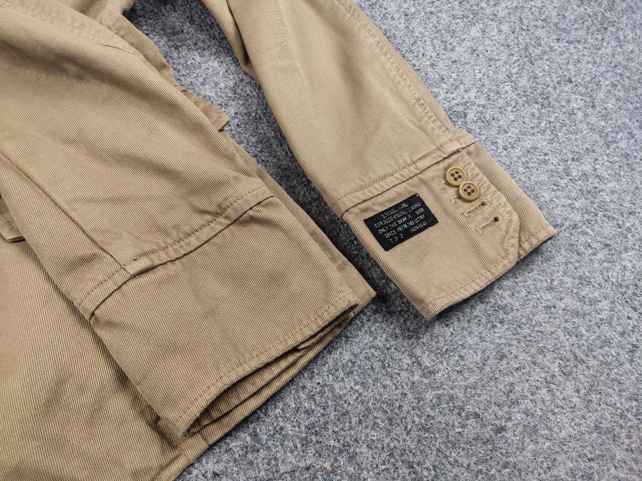 Diesel Vintage 90's Diesel Military Apparel Canvas Blazer Jacket Size US M / EU 48-50 / 2 - 9 Thumbnail