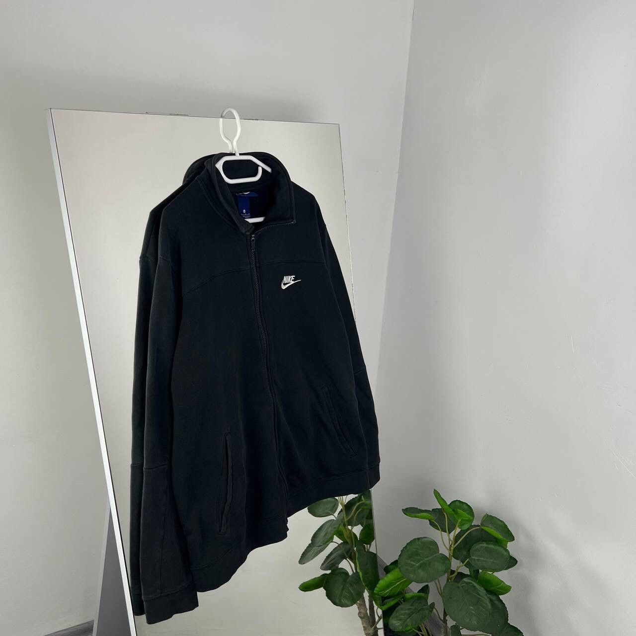 Nike Y2k Zip Sweatshirt Nike Mini Swoosh Oversized Size US XL / EU 56 / 4 - 1 Thumbnail