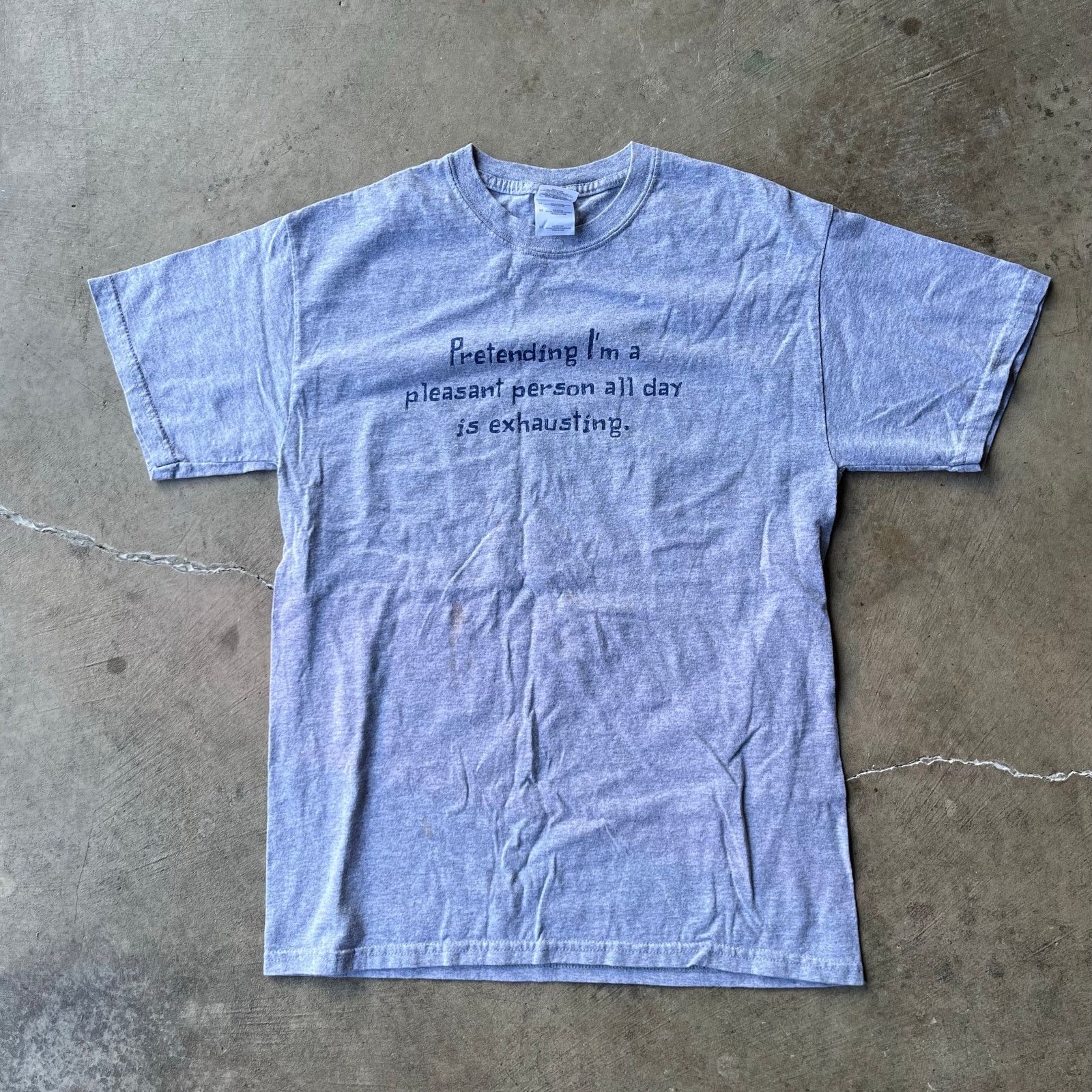 Vintage VINTAGE PARODY SCRIPT SHIRT FUNNY OBSCURE HUMOR MEDIUM Size US M / EU 48-50 / 2 - 2 Thumbnail