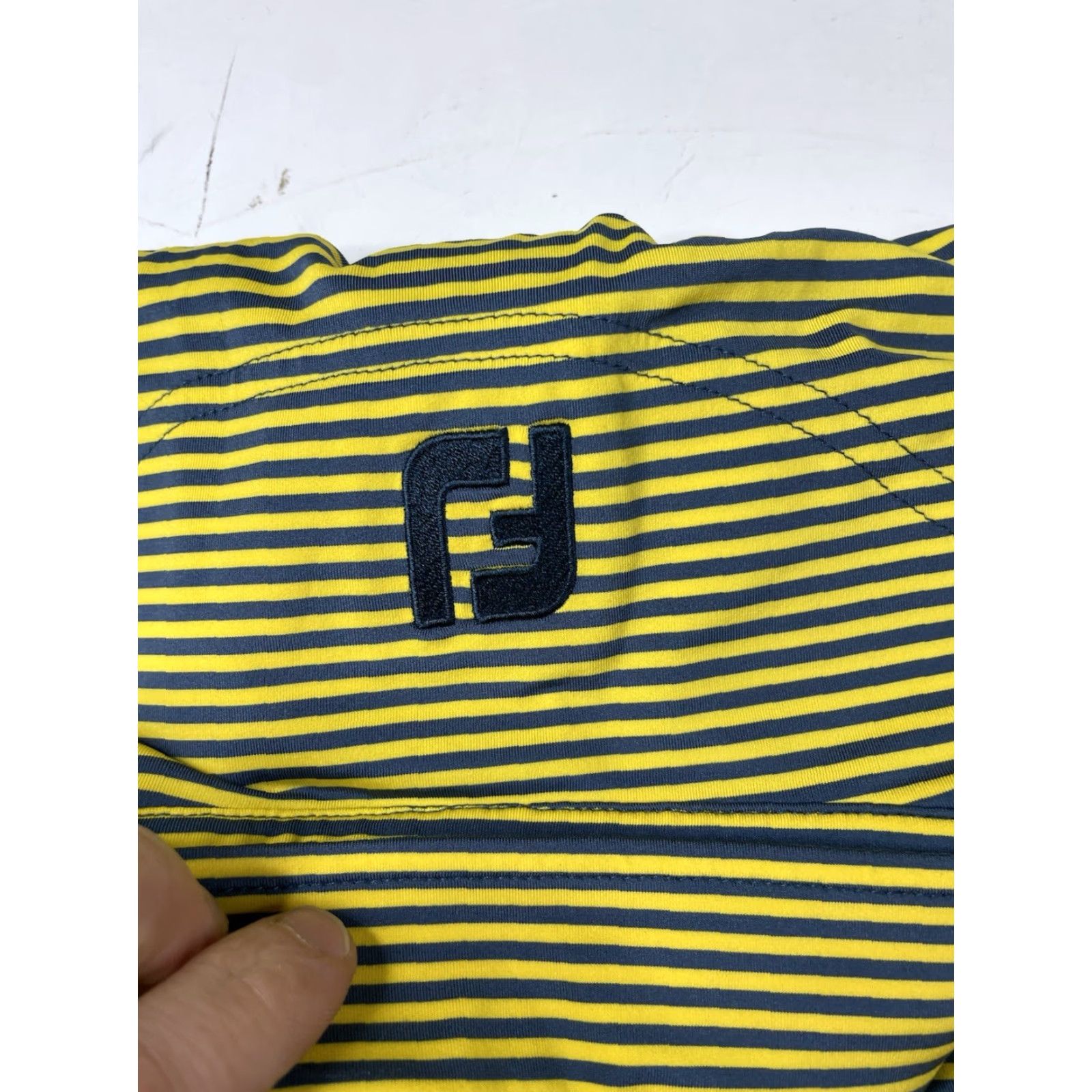 Footjoy FootJoy Golf Polo Shirt Mens L Striped Multicolor Polyester Blend Stretch Classic Size US L / EU 52-54 / 3 - 7 Thumbnail