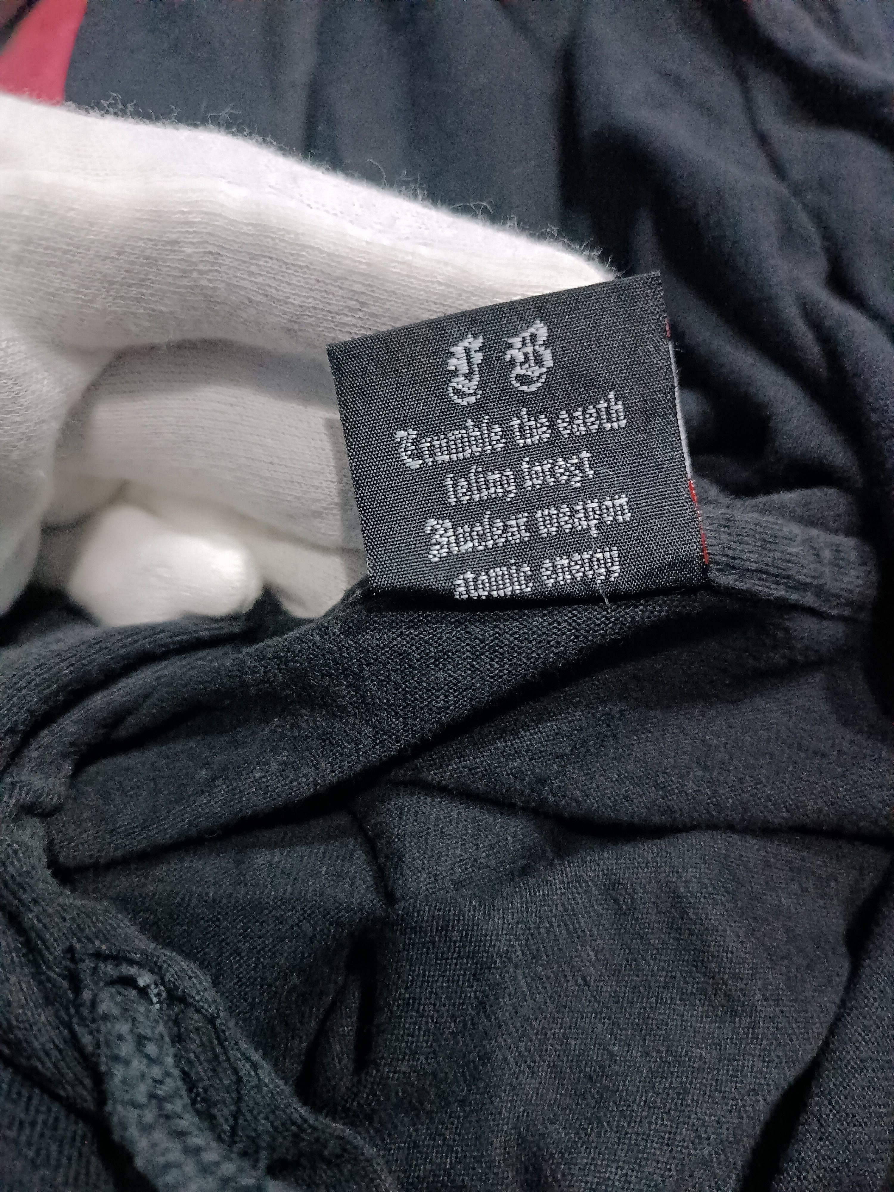 Japanese Brand Vintage Long Sleeve Hoodie T-shirt Thrashed Dragon Poem Size US L / EU 52-54 / 3 - 6 Thumbnail