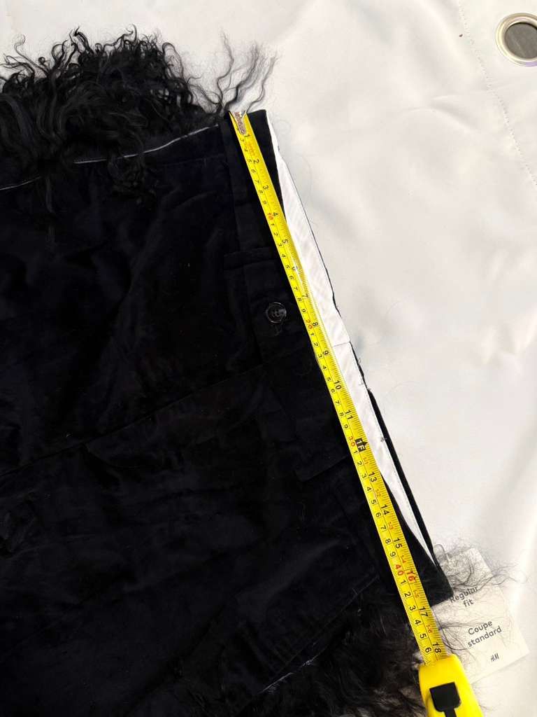 Vintage Custom-made Black Velvet Pants with Real Mongolian Fur Size US 32 / EU 48 - 5 Thumbnail