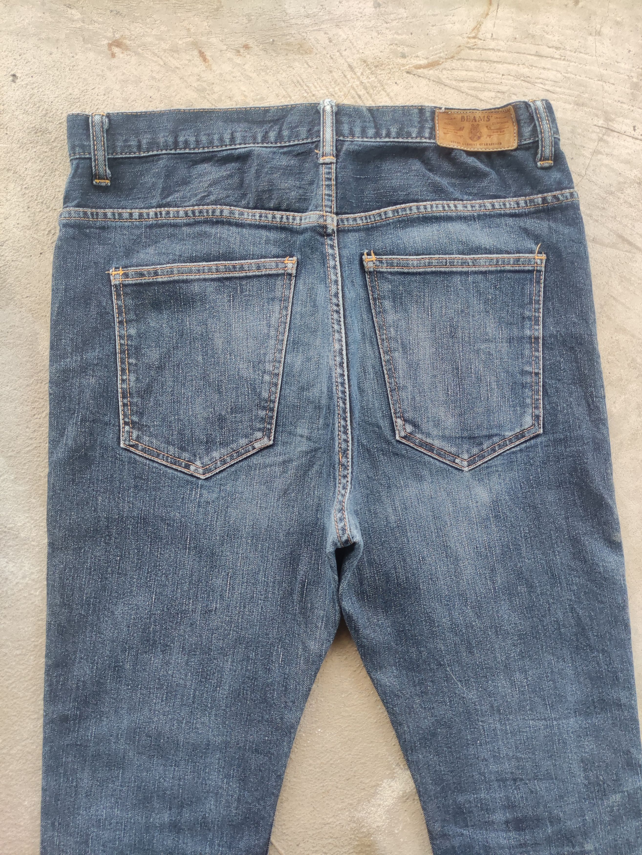 Beams Plus Vintage Beam Japan Jean Distressed Faded Denim Size US 33 - 10 Thumbnail